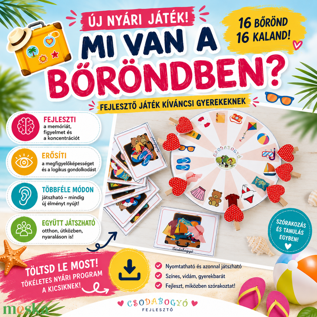 Mi van a bőröndben? - diy (csináld magad) - egységcsomag - Meska.hu