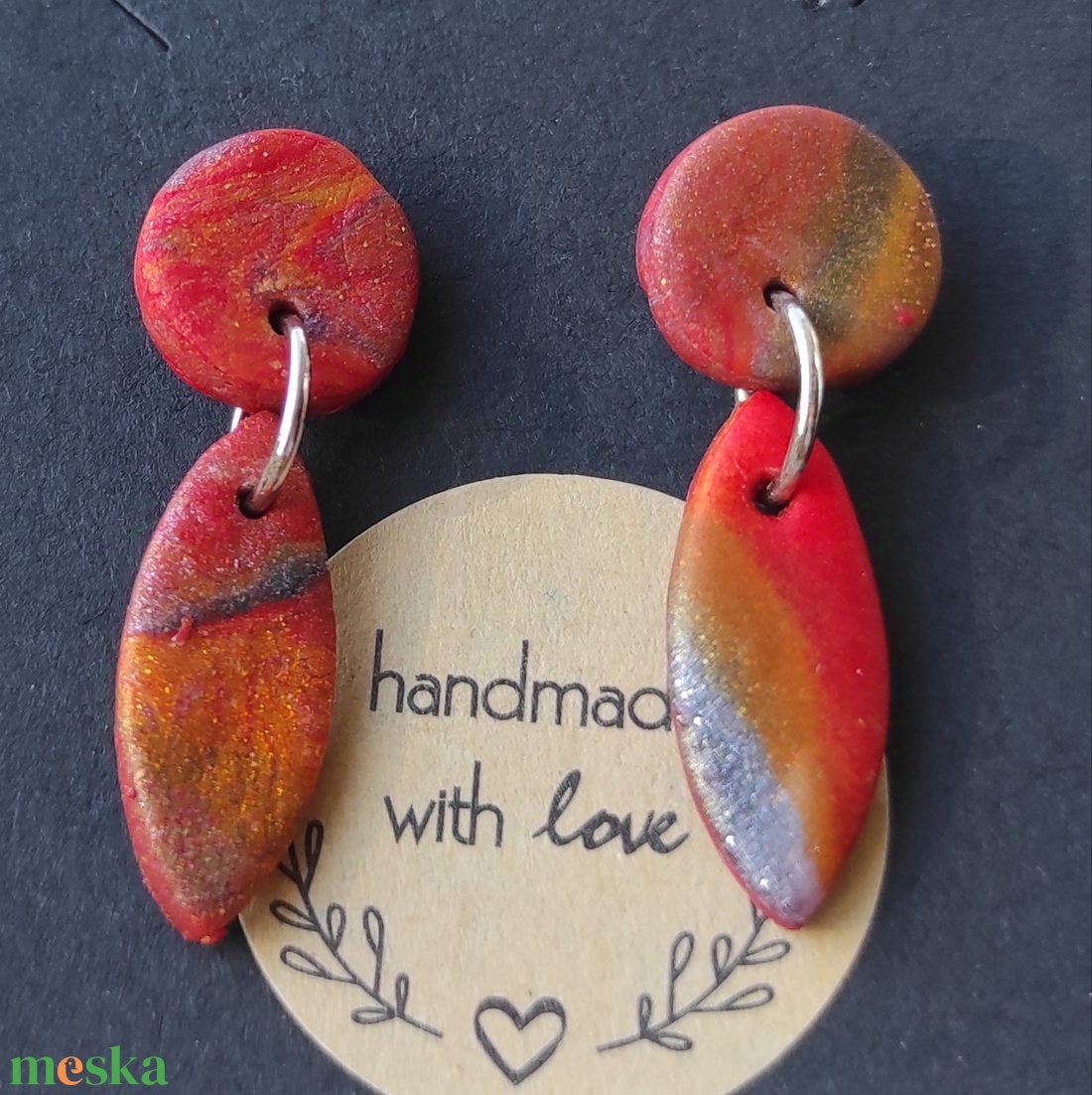 Varázslatos ősz fülbevaló  - ékszer - fülbevaló - lógó fülbevaló - Meska.hu