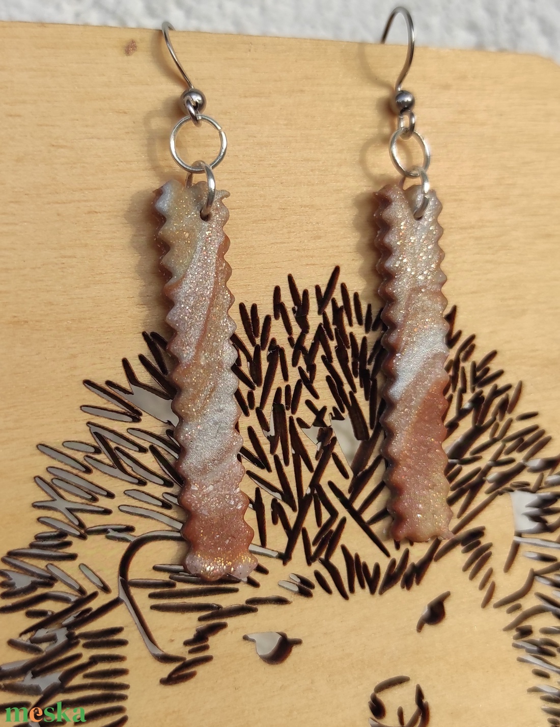 Fülbevaló  - ékszer - fülbevaló - lógó fülbevaló - Meska.hu