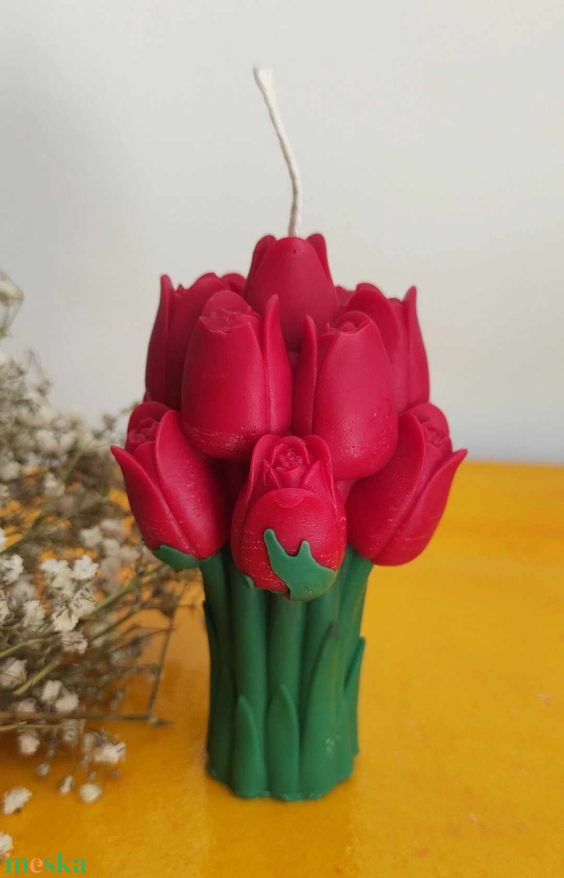 Tulipán gyertya  - otthon & életmód - gyertya, illat, aroma - gyertya - Meska.hu