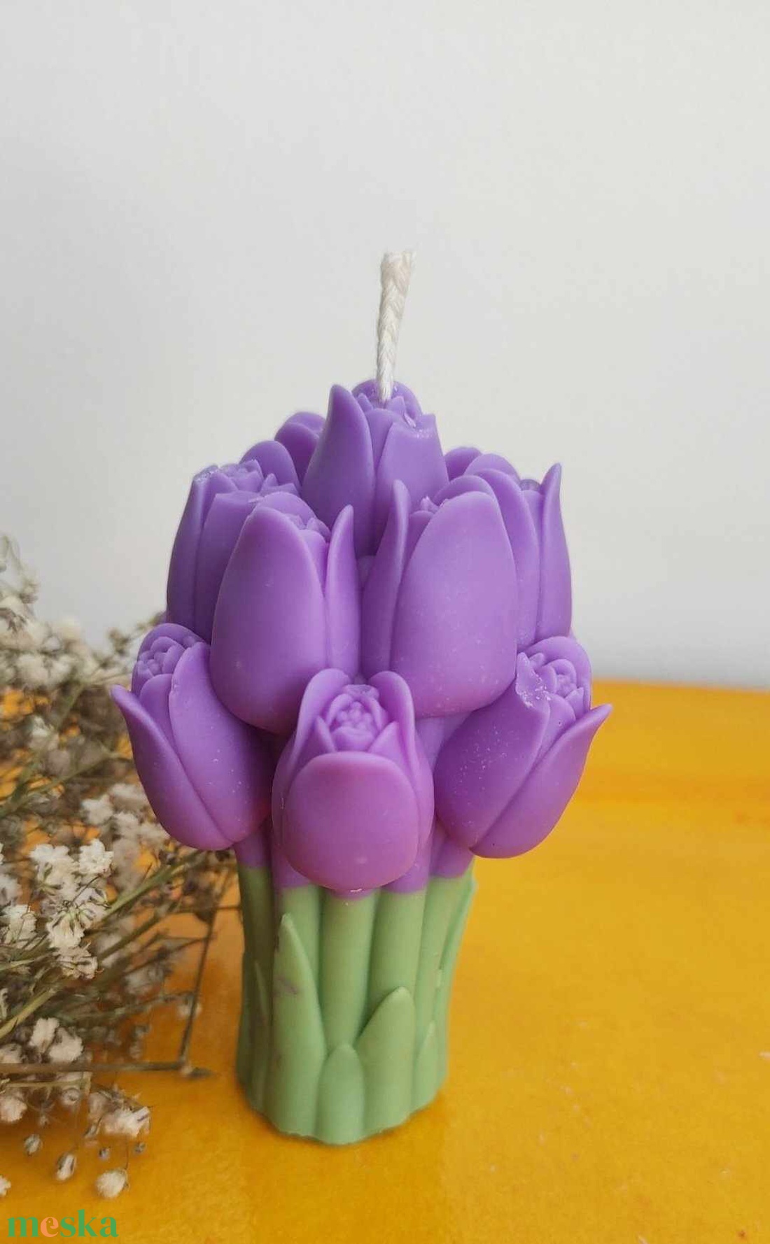 Tulipán gyertya  - otthon & életmód - gyertya, illat, aroma - gyertya - Meska.hu