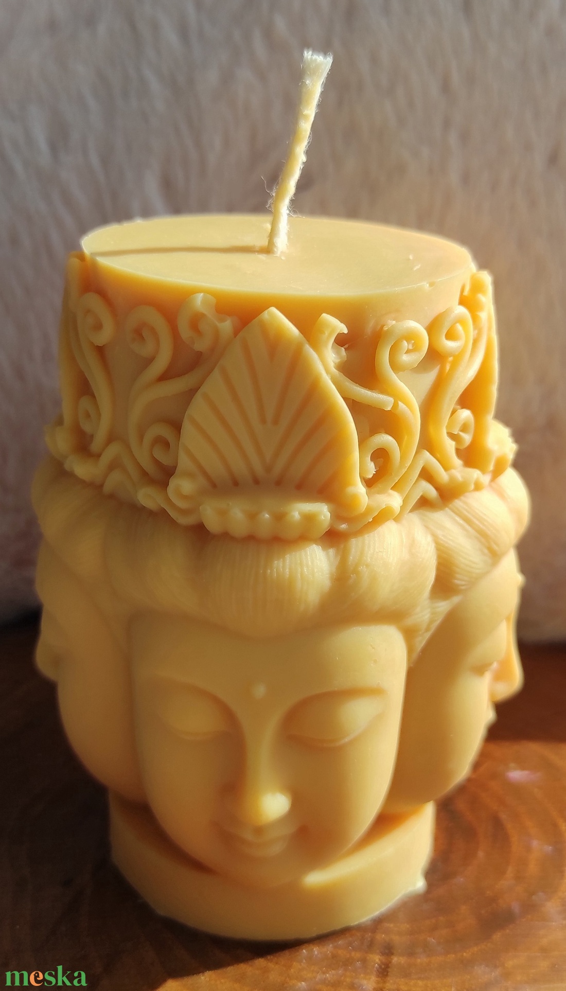 Béke Buddha � kézműves szójaviasz dekor gyertya, meditációhoz és lakásdekorációhoz - otthon & életmód - gyertya, illat, aroma - gyertya - Meska.hu