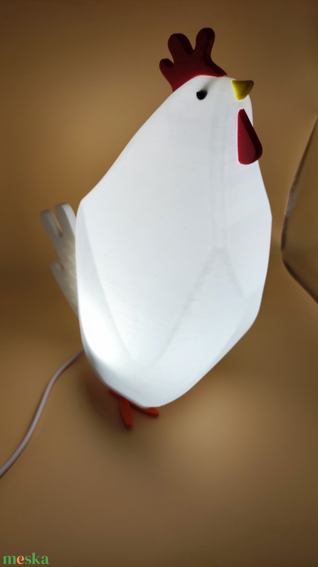  Csirke USB LED Lámpa  Vidám Hangulatvilágítás Gyerekeknek és Felnőtteknek  - otthon & életmód - lámpa - asztali lámpa - Meska.hu