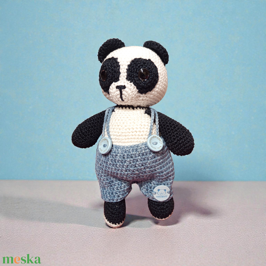 amigurumi panda - játék & sport - plüssállat & játékfigura - plüss mesefigurák - Meska.hu