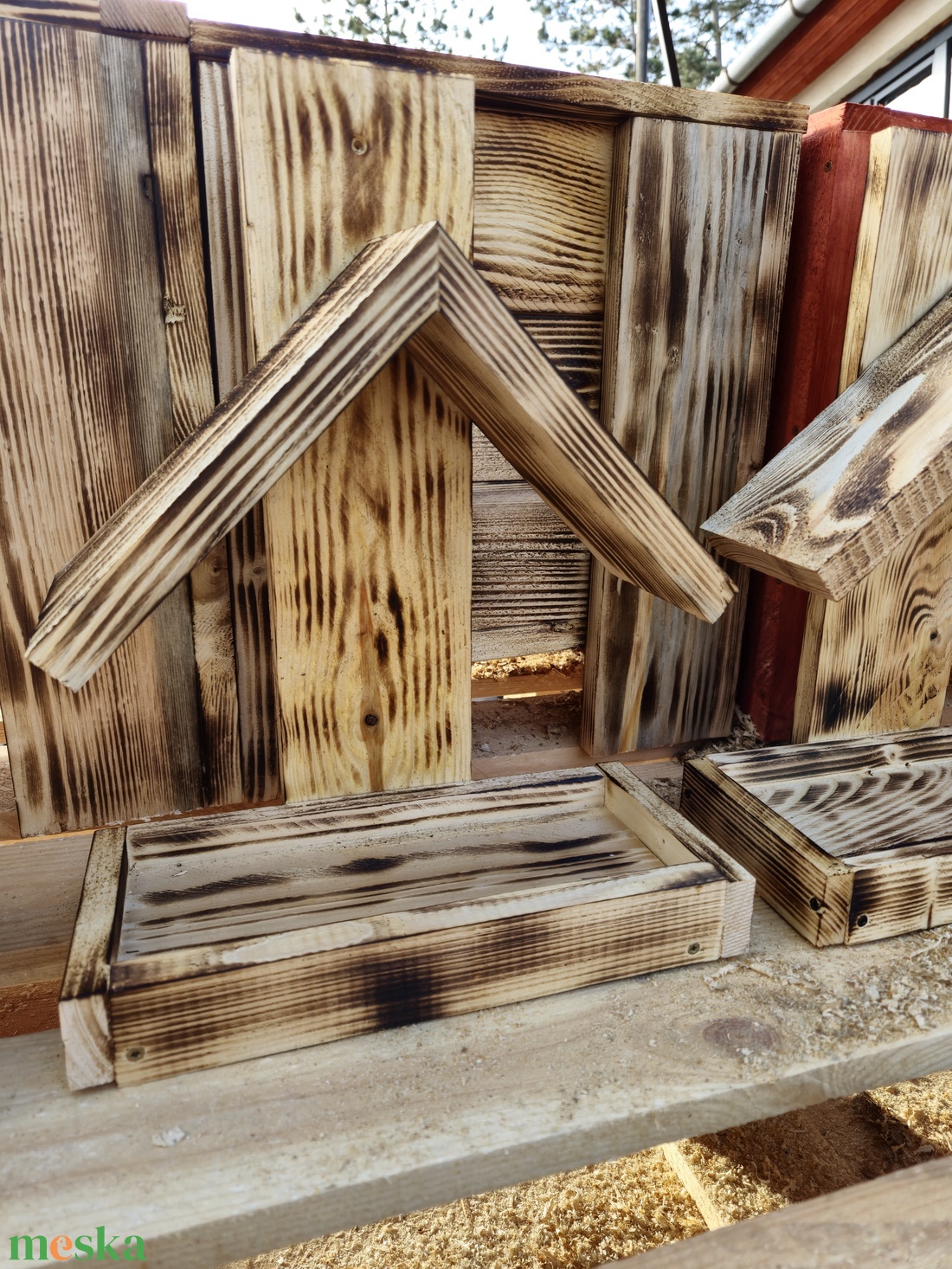 Fa madáretető - otthon & életmód - ház & kert - madáretető & itató - Meska.hu