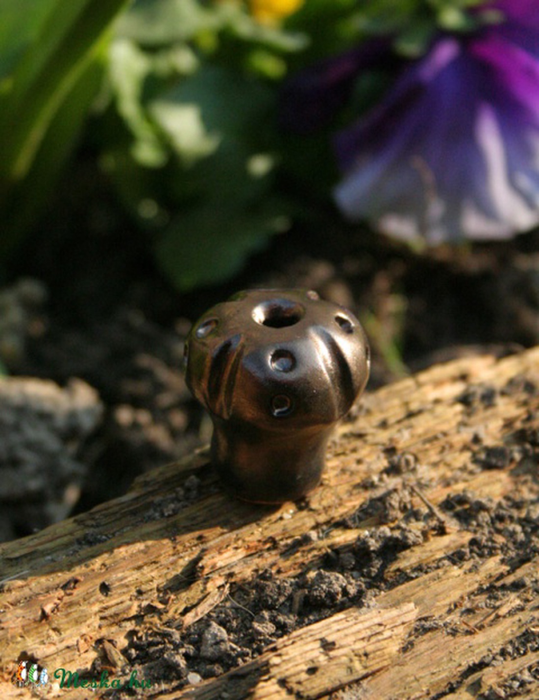 egyedi kerámia fogantyú (bútorgomb) - Pöttyös -  - Meska.hu