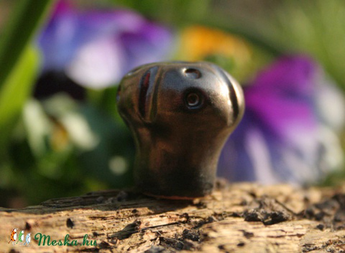 egyedi kerámia fogantyú (bútorgomb) - Pöttyös -  - Meska.hu