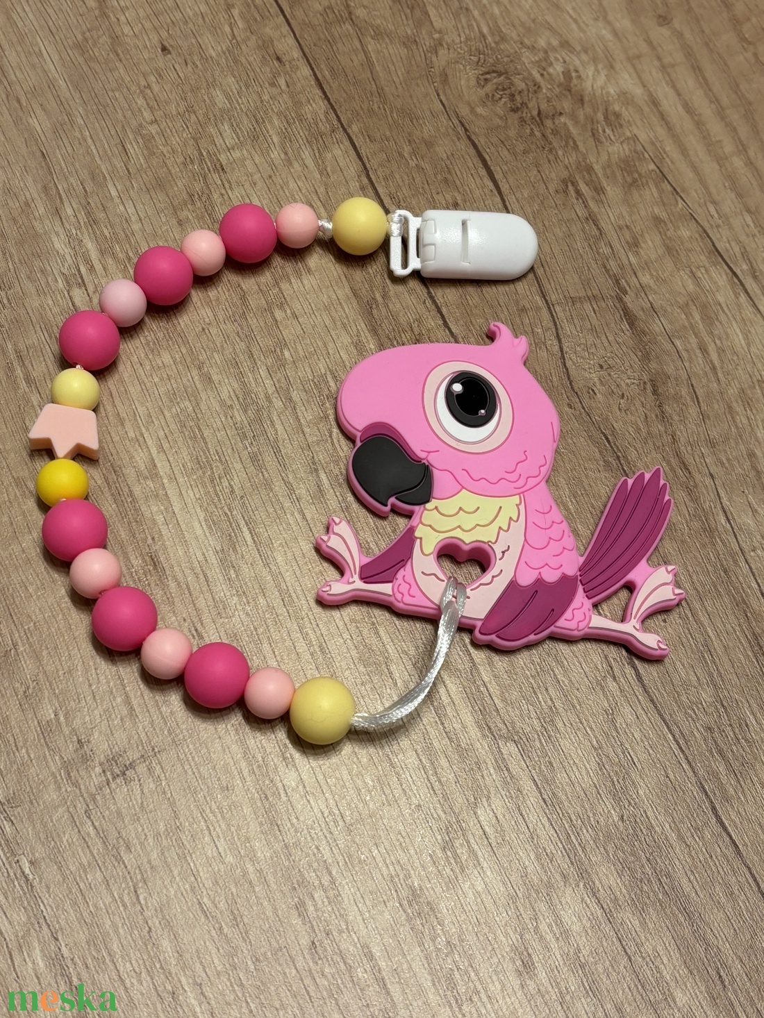 Rágcsalánc - papagájos - baba - mama - baba játékok - cumilánc - Meska.hu