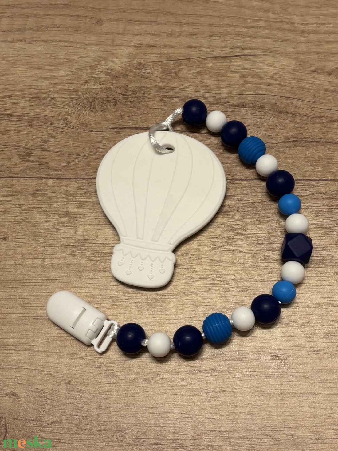 Rágcsalánc - hőlégballonnal - baba - mama - baba játékok - cumilánc - Meska.hu