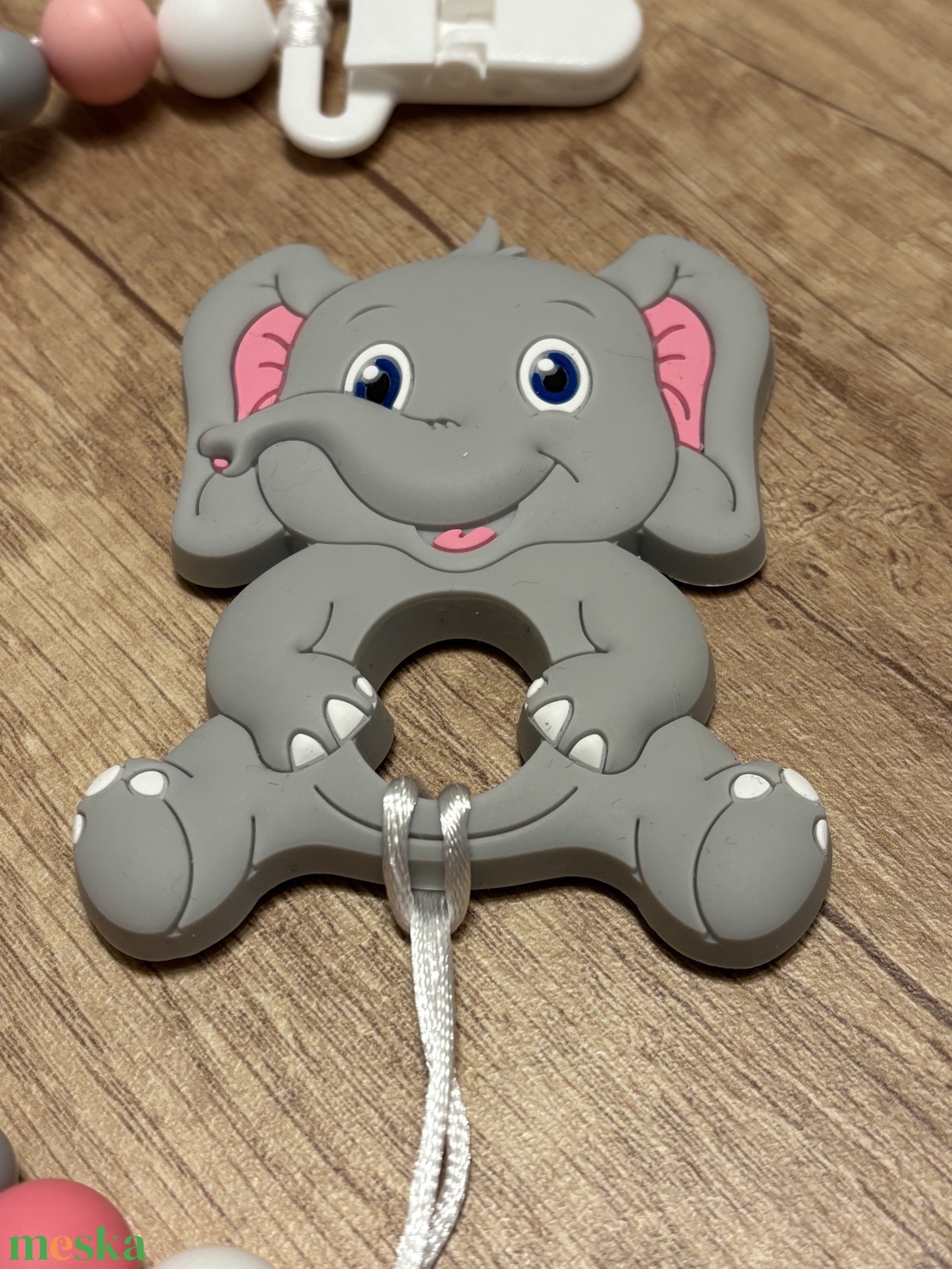 Rágcsalánc - elefánttal - baba - mama - baba játékok - cumilánc - Meska.hu