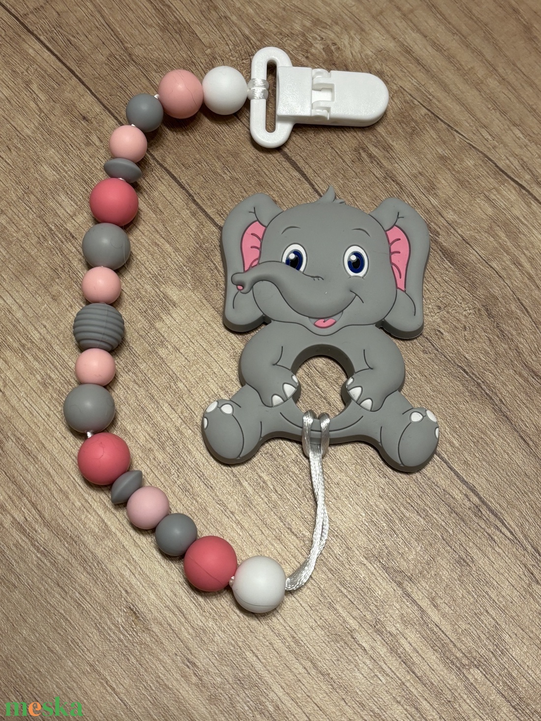 Rágcsalánc - elefánttal - baba - mama - baba játékok - cumilánc - Meska.hu