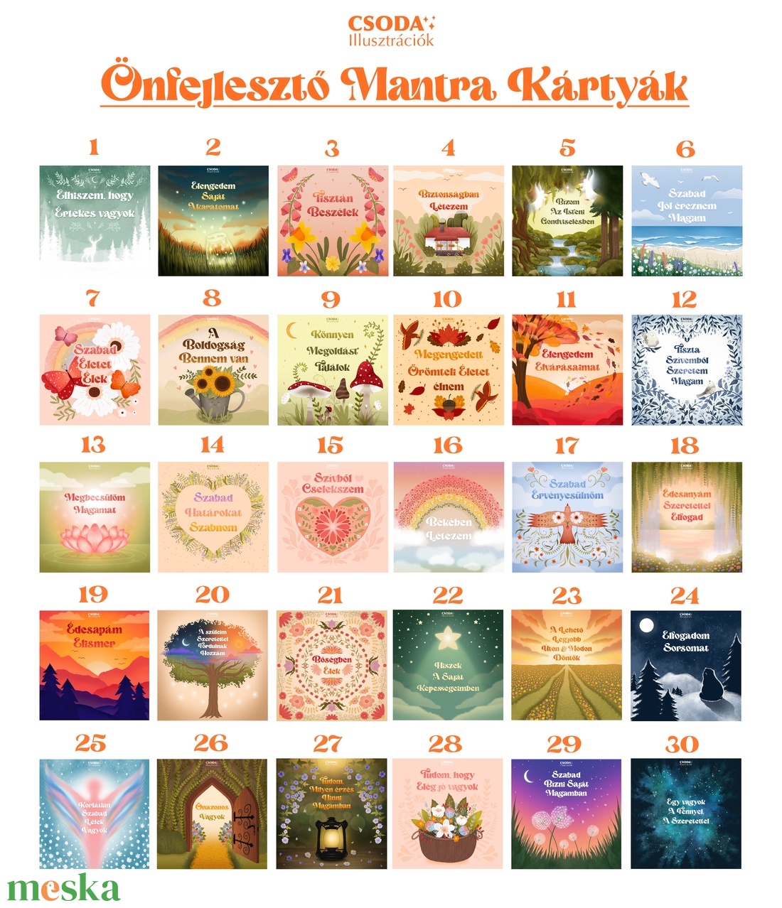 Önfejlesztő Mantra Kártya Csomag - művészet - grafika & illusztráció - egyéb rajzok - Meska.hu Önfejlesztő Mantra Kártya Csomag - művészet - grafika & illusztráció - egyéb rajzok - Meska.hu
