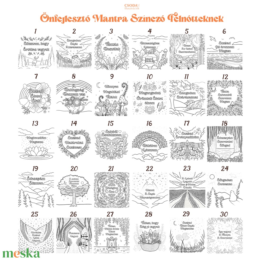 Önfejlesztő Mantra Színező Felnőtteknek - otthon & életmód - papír, írószer - egyedi szerkesztés - Meska.hu Önfejlesztő Mantra Színező Felnőtteknek - otthon & életmód - papír, írószer - egyedi szerkesztés - Meska.hu