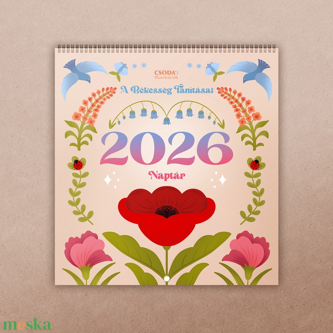 2026-os Fali Naptár - otthon & életmód - dekoráció - fali és függő dekoráció - falinaptár & öröknaptár - Meska.hu