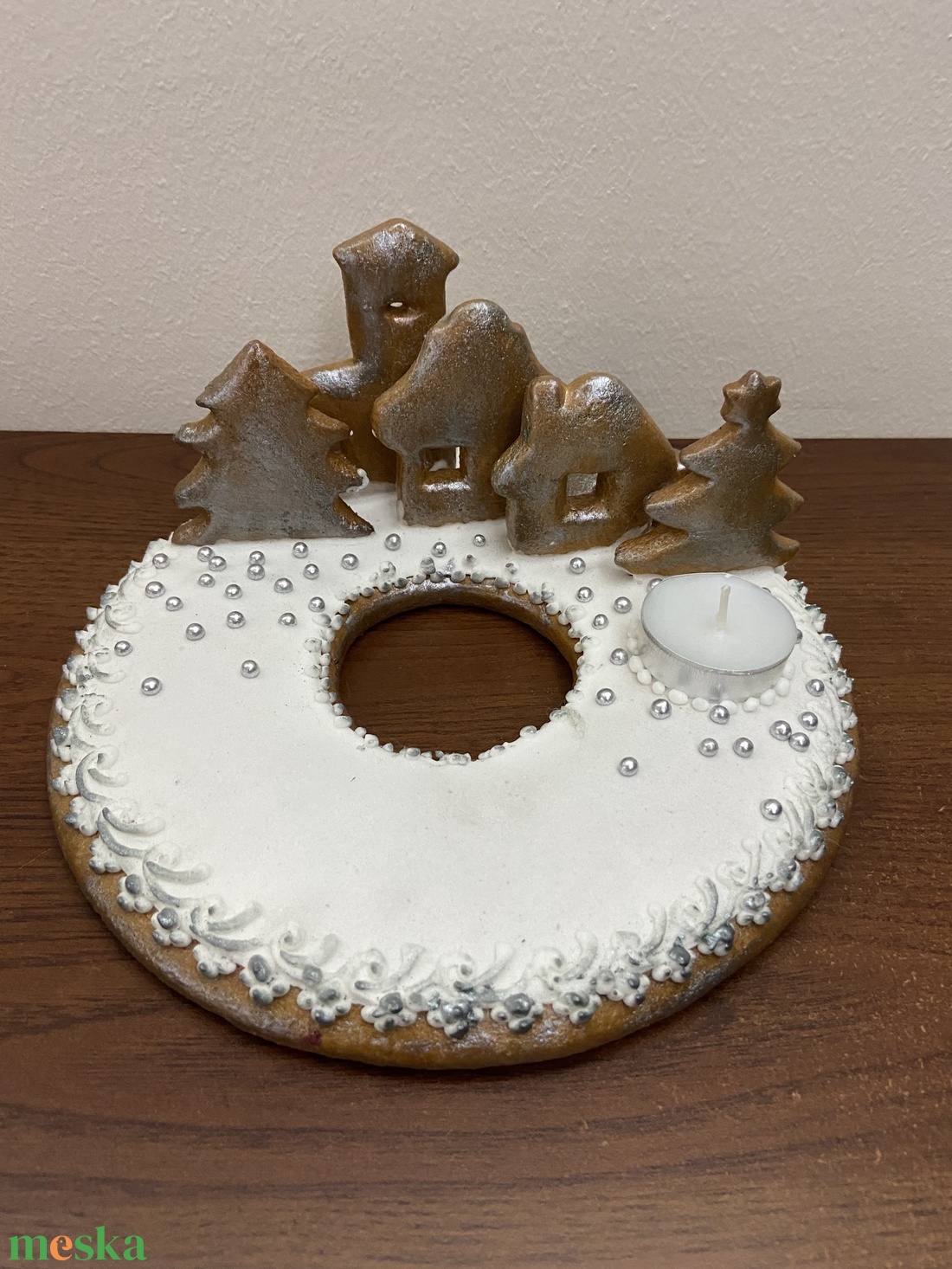 4 mécseses adventi koszorú - karácsony - adventi díszek - adventi koszorú - Meska.hu