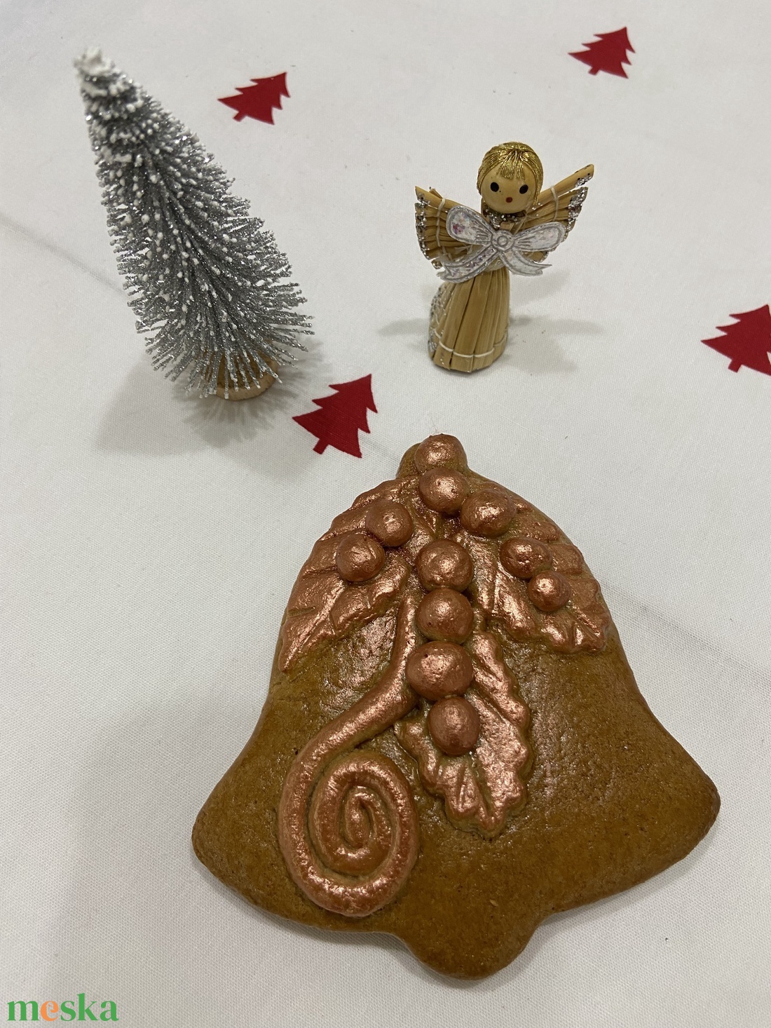 Kerámia mézes csengő/harang - karácsony - adventi díszek - adventi asztaldísz - Meska.hu