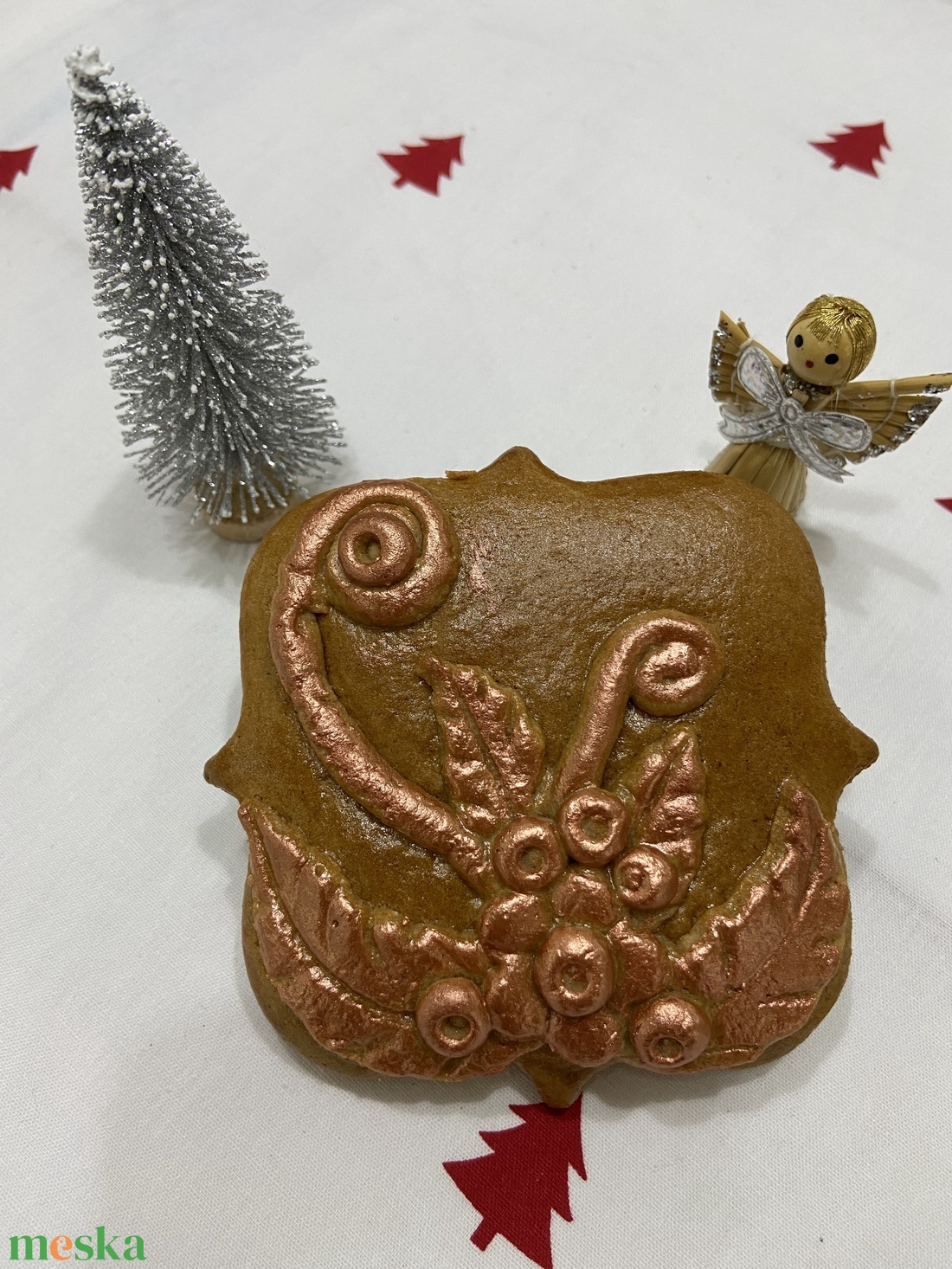 Kerámia mézeskalács  - karácsony - adventi díszek - adventi asztaldísz - Meska.hu