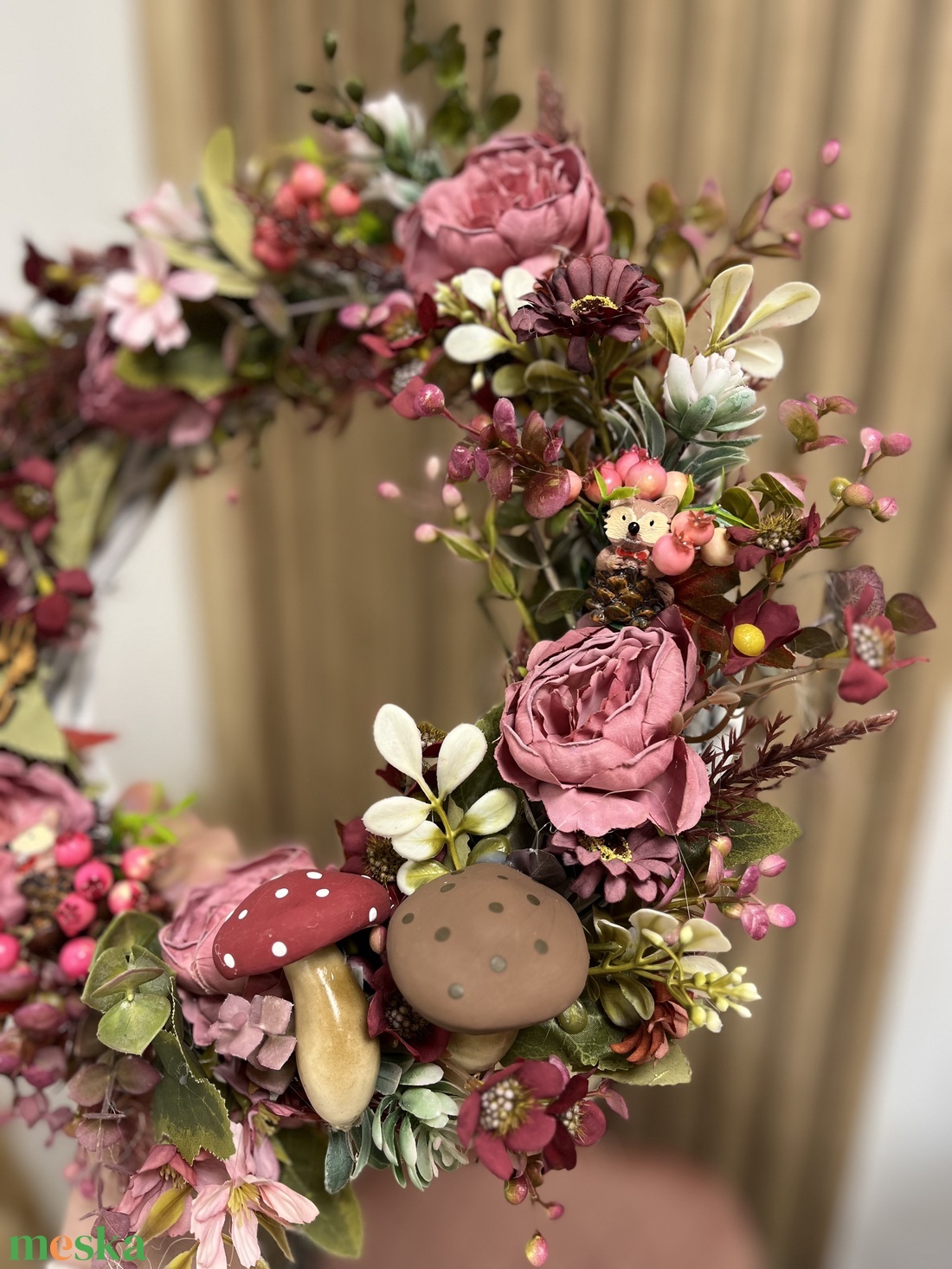 Őszi kopogtató  - otthon & életmód - dekoráció - ajtó- és ablak dekoráció - ajtódísz & kopogtató - Meska.hu