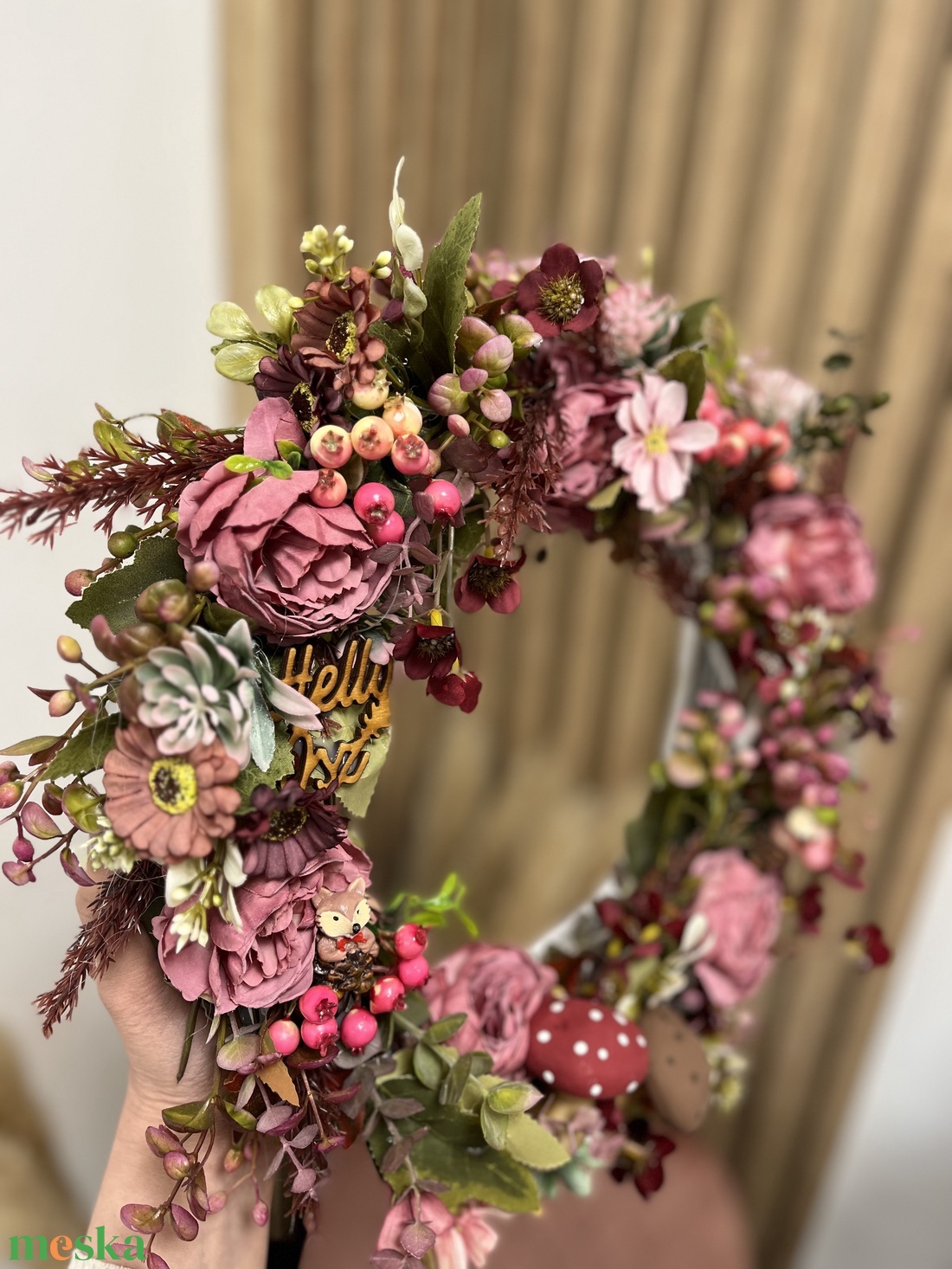 Őszi kopogtató  - otthon & életmód - dekoráció - ajtó- és ablak dekoráció - ajtódísz & kopogtató - Meska.hu