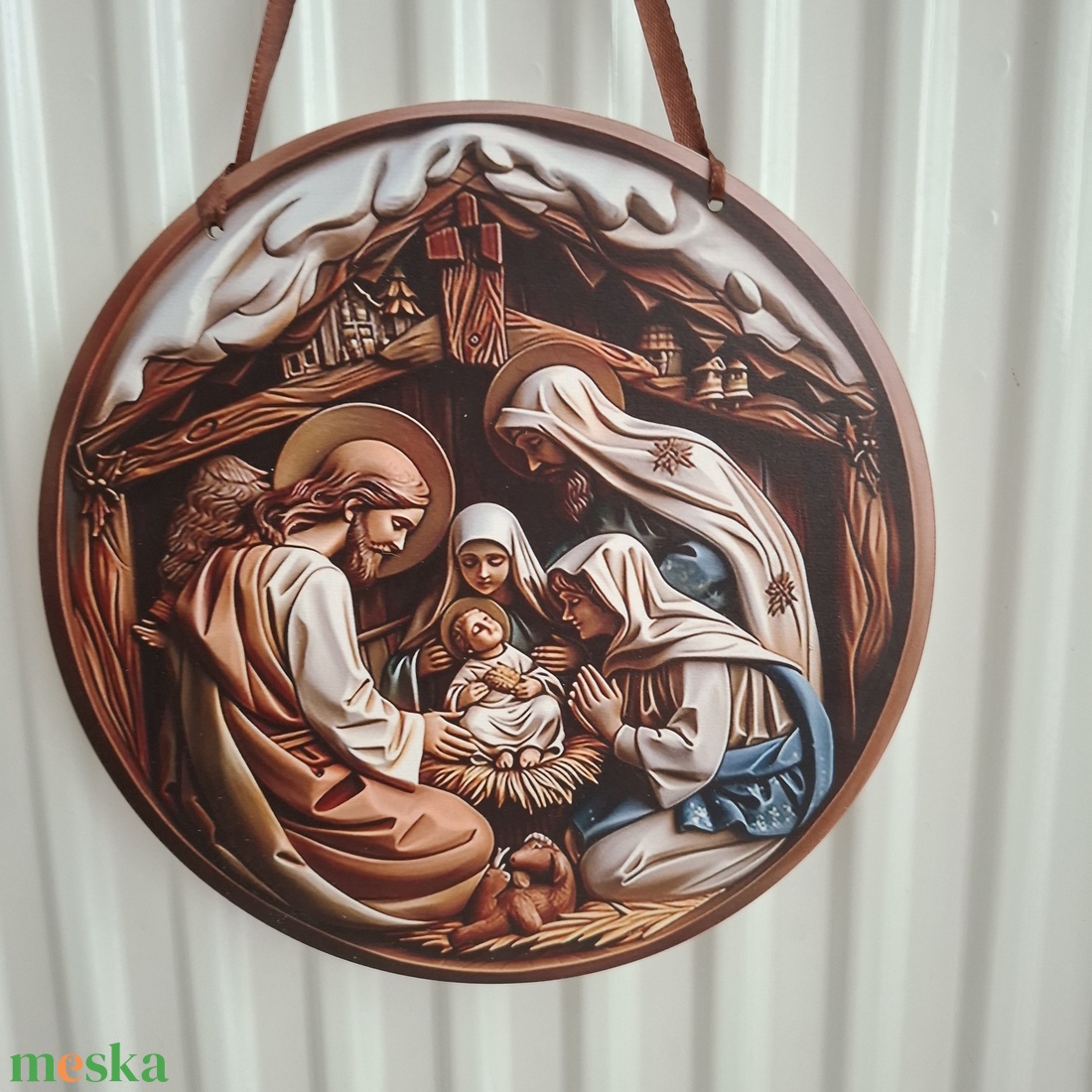 Betlehemi kopogtató, ajtódísz, ablakdísz - karácsony - adventi díszek - adventi ajtódísz - Meska.hu