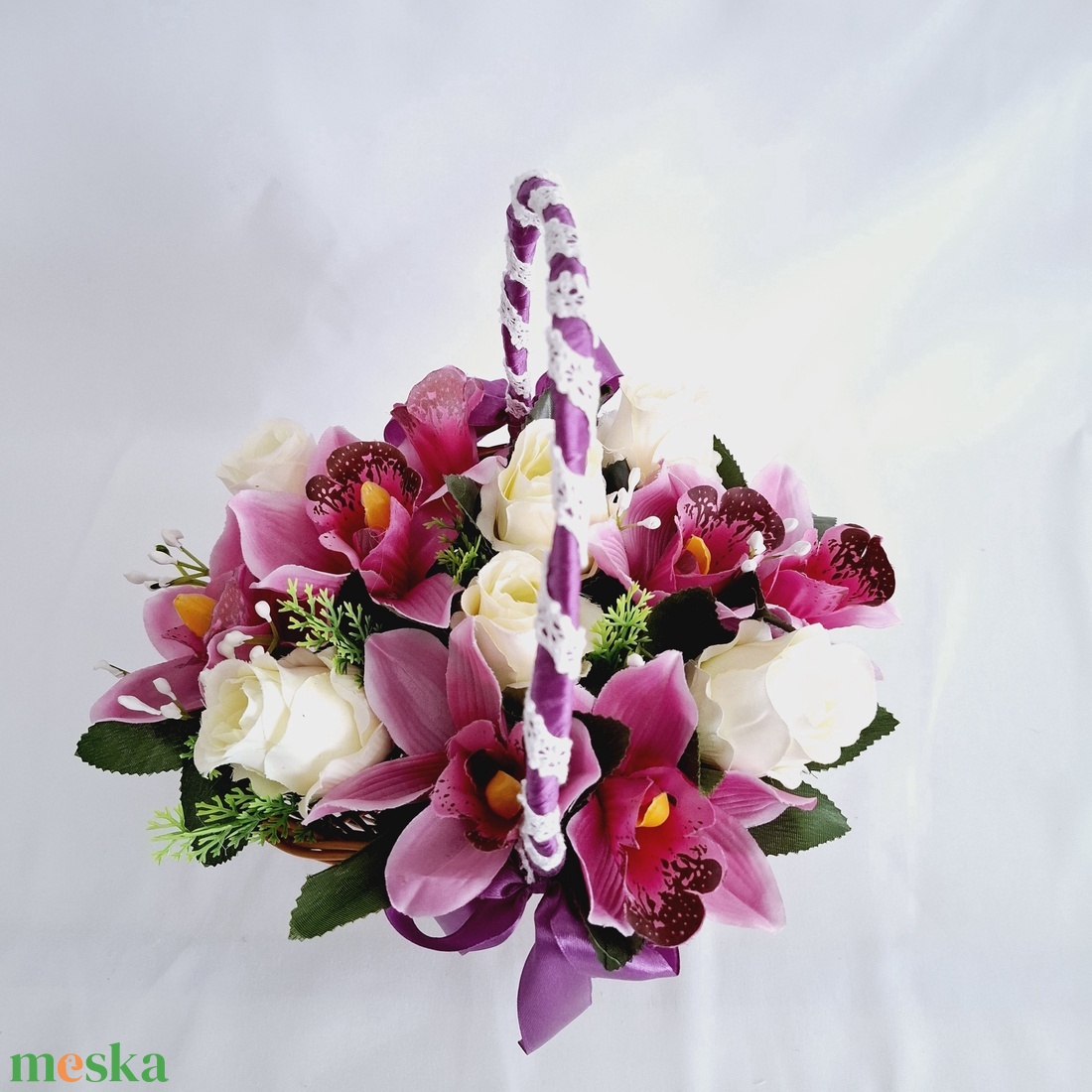 Orchidea rózsa virágcsokor ,táska, doboz, box , kosár - otthon & életmód - dekoráció - virágdísz és tartó - csokor & virágdísz - Meska.hu Orchidea rózsa virágcsokor ,táska, doboz, box , kosár - otthon & életmód - dekoráció - virágdísz és tartó - csokor & virágdísz - Meska.hu