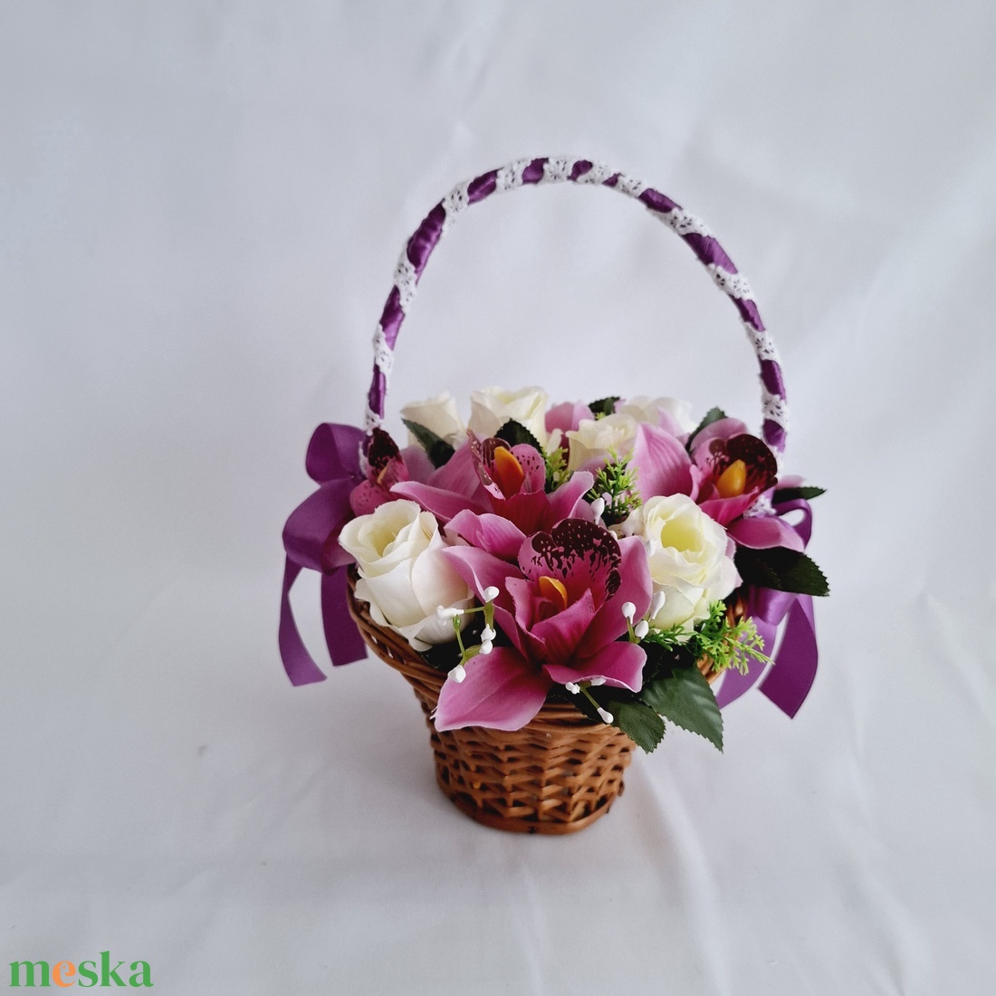 Orchidea rózsa virágcsokor ,táska, doboz, box , kosár - otthon & életmód - dekoráció - virágdísz és tartó - csokor & virágdísz - Meska.hu Orchidea rózsa virágcsokor ,táska, doboz, box , kosár - otthon & életmód - dekoráció - virágdísz és tartó - csokor & virágdísz - Meska.hu