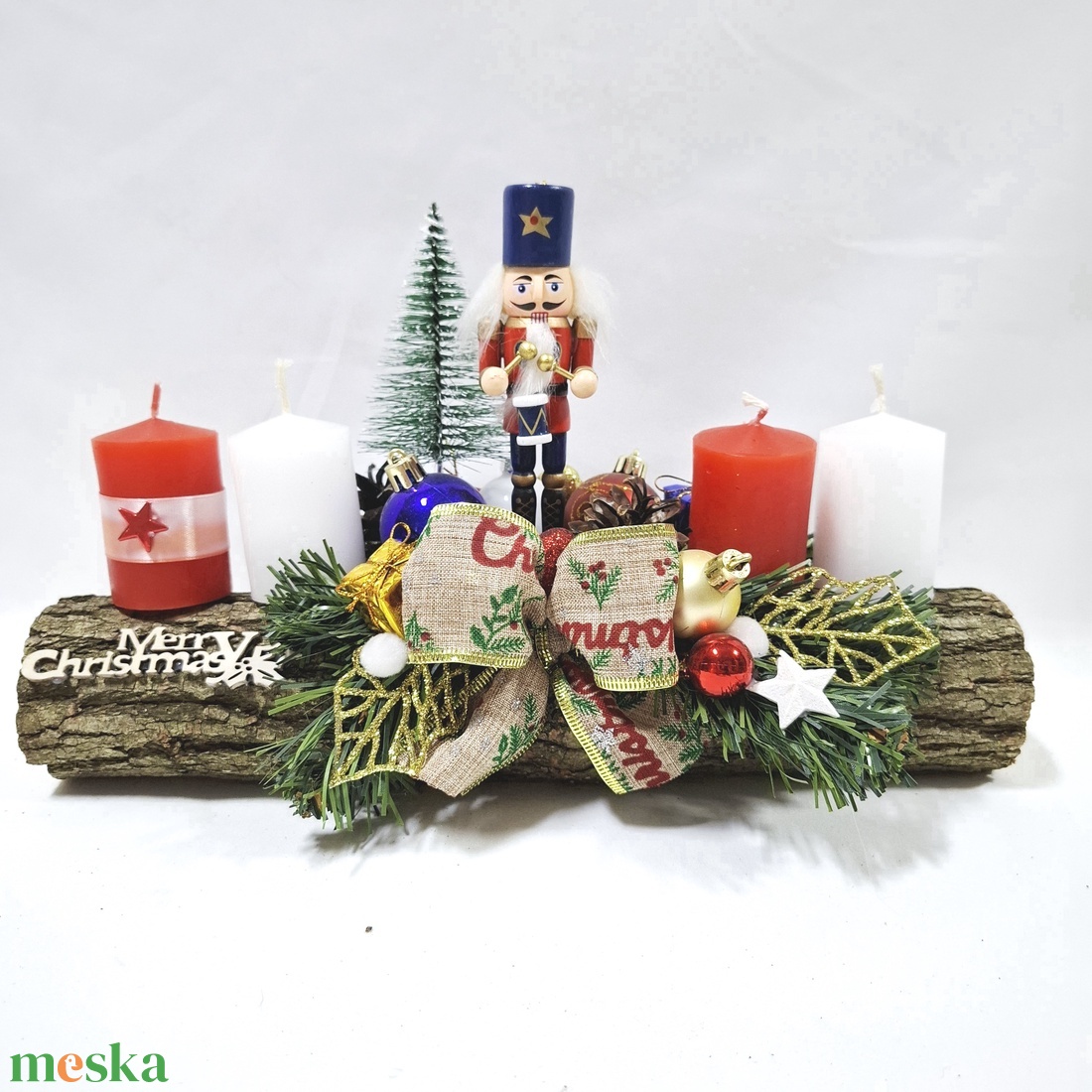 Diótörő adventi karácsonyi asztaldísz, dekoráció  - karácsony - adventi díszek - adventi asztaldísz - Meska.hu