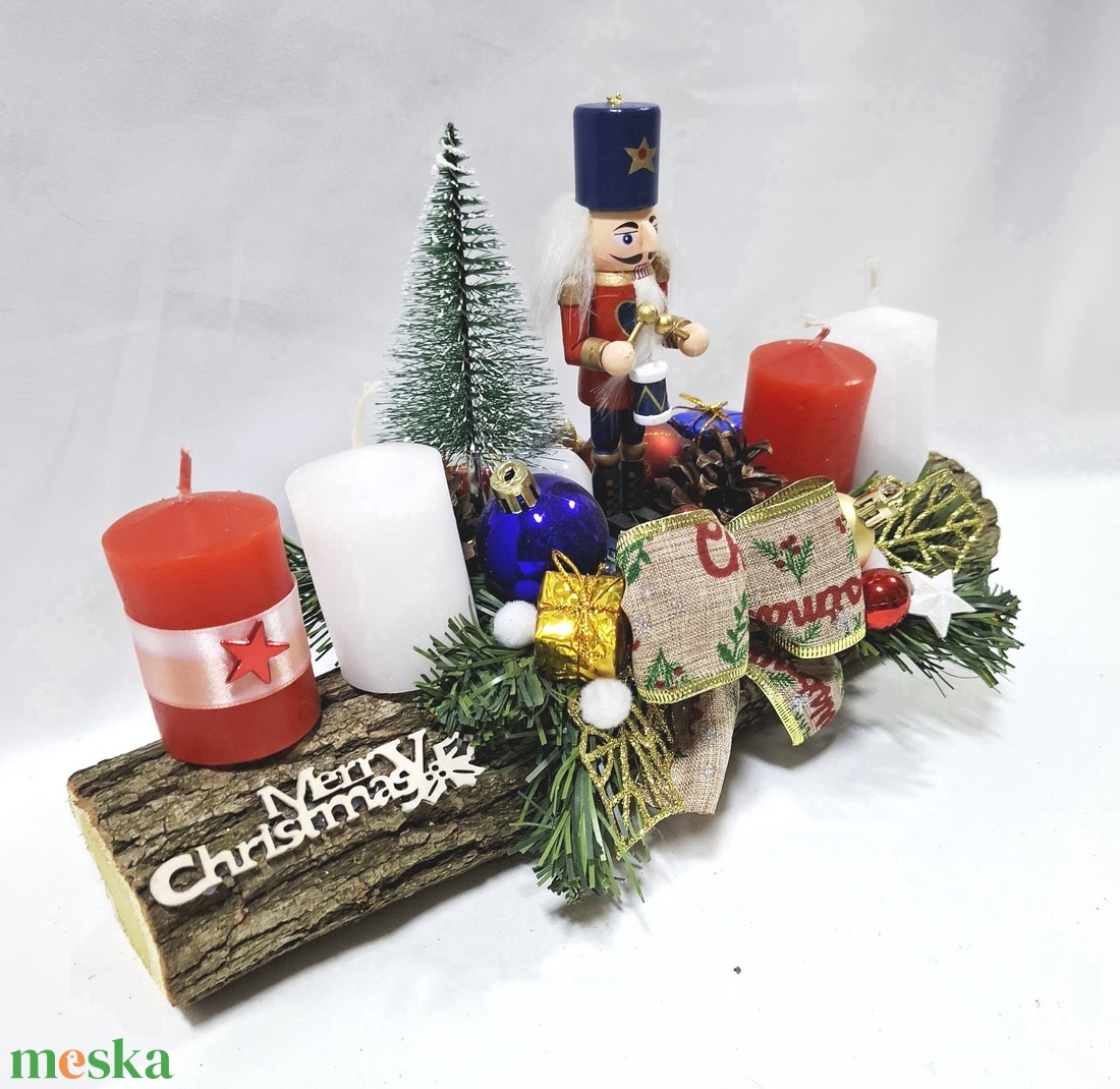 Diótörő adventi karácsonyi asztaldísz, dekoráció  - karácsony - adventi díszek - adventi asztaldísz - Meska.hu