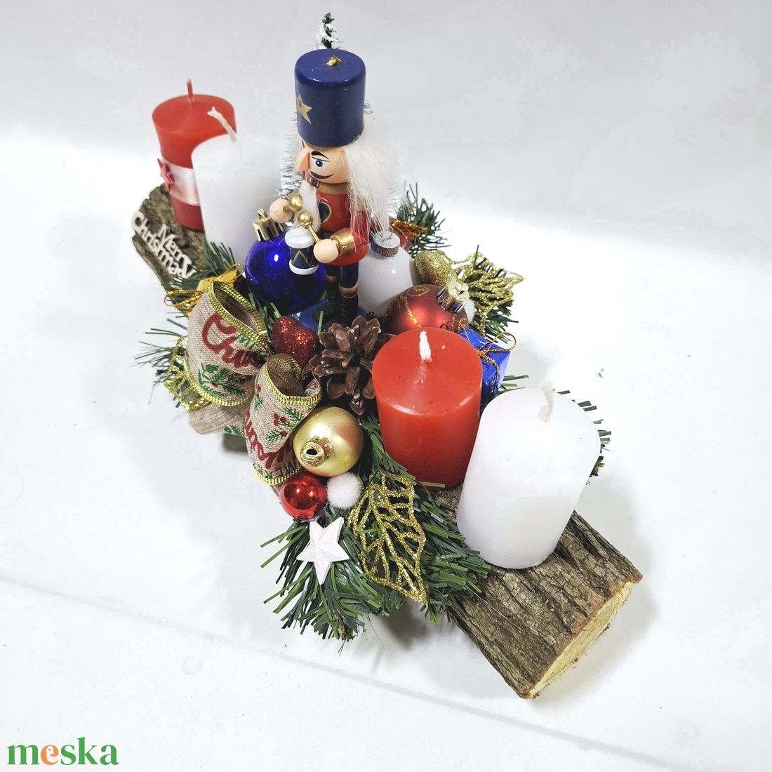 Diótörő adventi karácsonyi asztaldísz, dekoráció  - karácsony - adventi díszek - adventi asztaldísz - Meska.hu