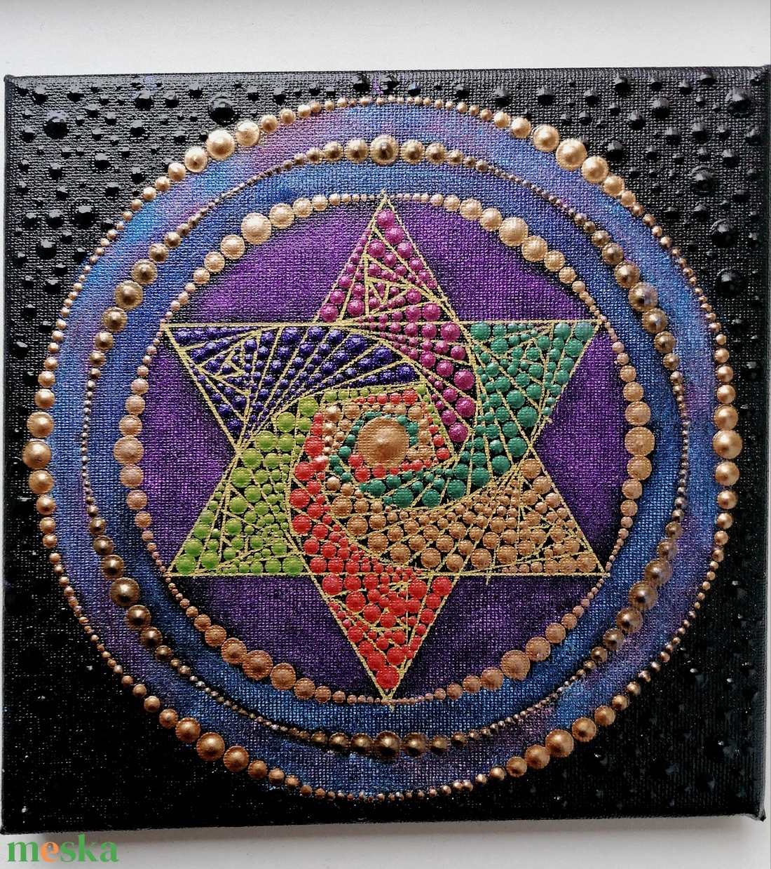 Gyöngycsillag - pontozott kép - otthon & életmód - dekoráció - spiritualitás - mandala - Meska.hu Gyöngycsillag - pontozott kép - otthon & életmód - dekoráció - spiritualitás - mandala - Meska.hu