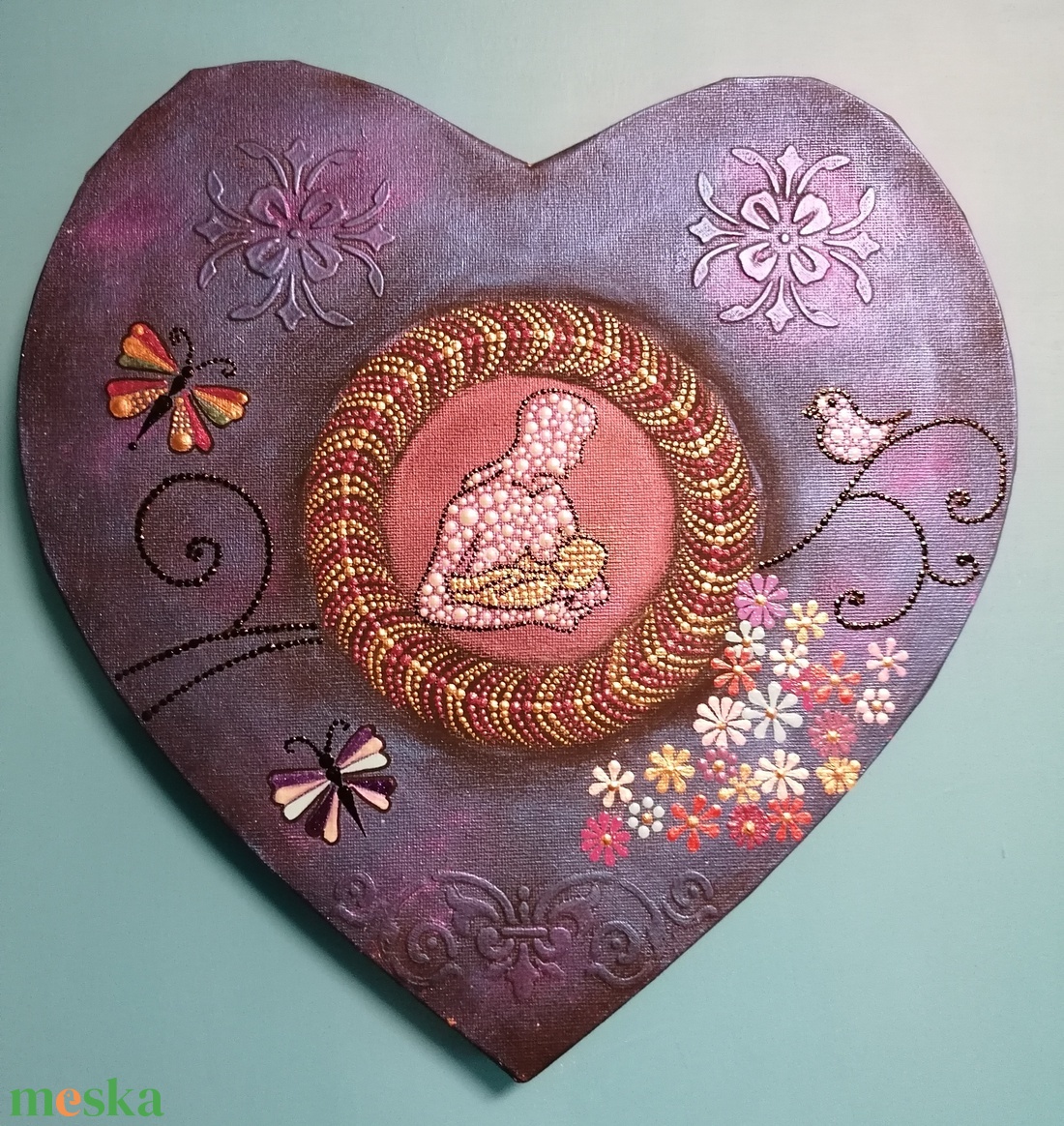Baba-mama mandala - otthon & életmód - dekoráció - spiritualitás - mandala - Meska.hu