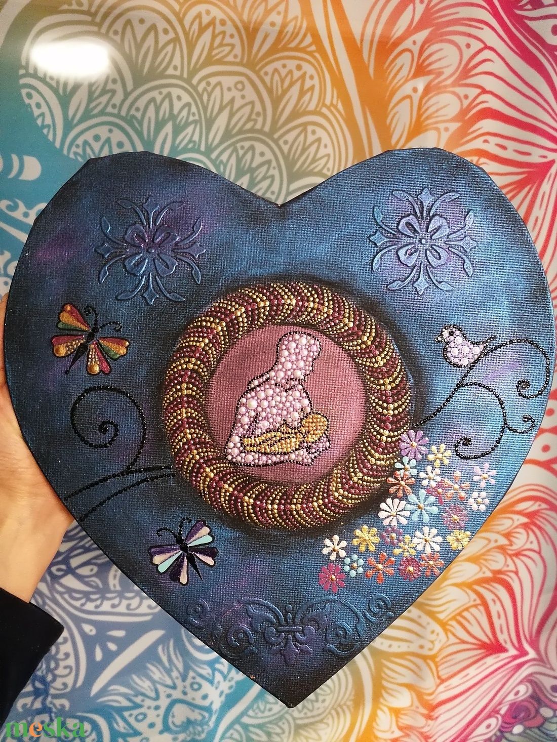 Baba-mama mandala - otthon & életmód - dekoráció - spiritualitás - mandala - Meska.hu