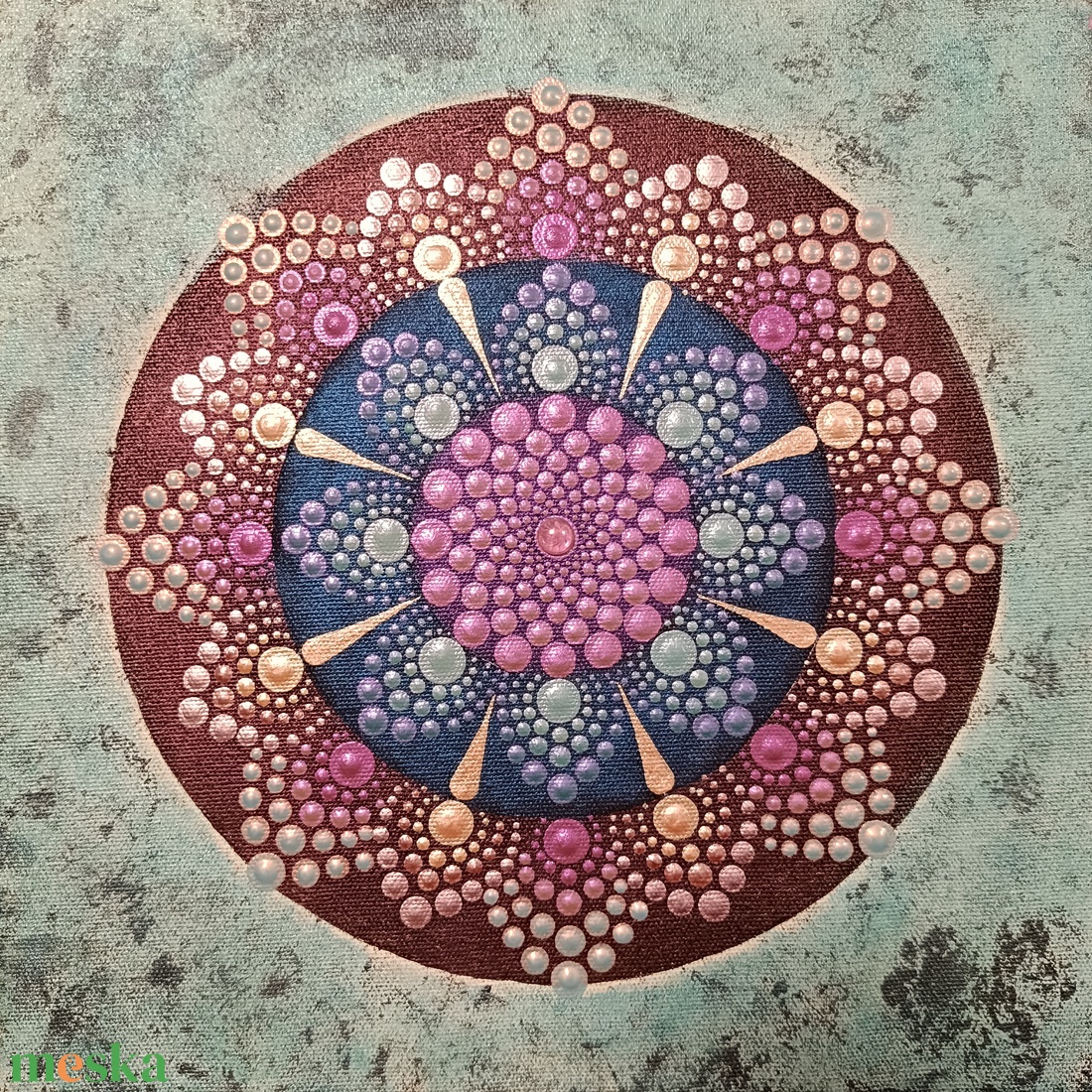 Lila-kék-barack márványos pontozott mandala - otthon & életmód - dekoráció - spiritualitás - mandala - Meska.hu Lila-kék-barack márványos pontozott mandala - otthon & életmód - dekoráció - spiritualitás - mandala - Meska.hu