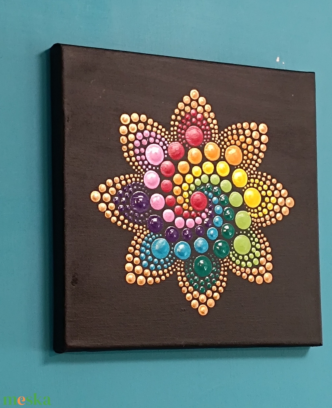 Metál színspirál pontozott mandala - otthon & életmód - dekoráció - spiritualitás - mandala - Meska.hu Metál színspirál pontozott mandala - otthon & életmód - dekoráció - spiritualitás - mandala - Meska.hu