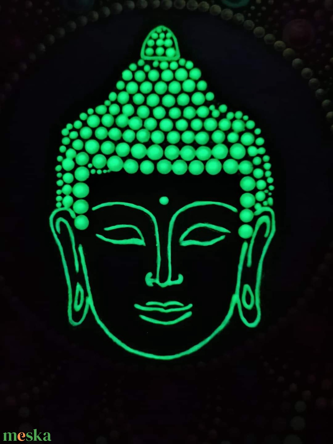 Foszforeszkáló mandala Buddha - otthon & életmód - dekoráció - spiritualitás - mandala - Meska.hu Foszforeszkáló mandala Buddha - otthon & életmód - dekoráció - spiritualitás - mandala - Meska.hu