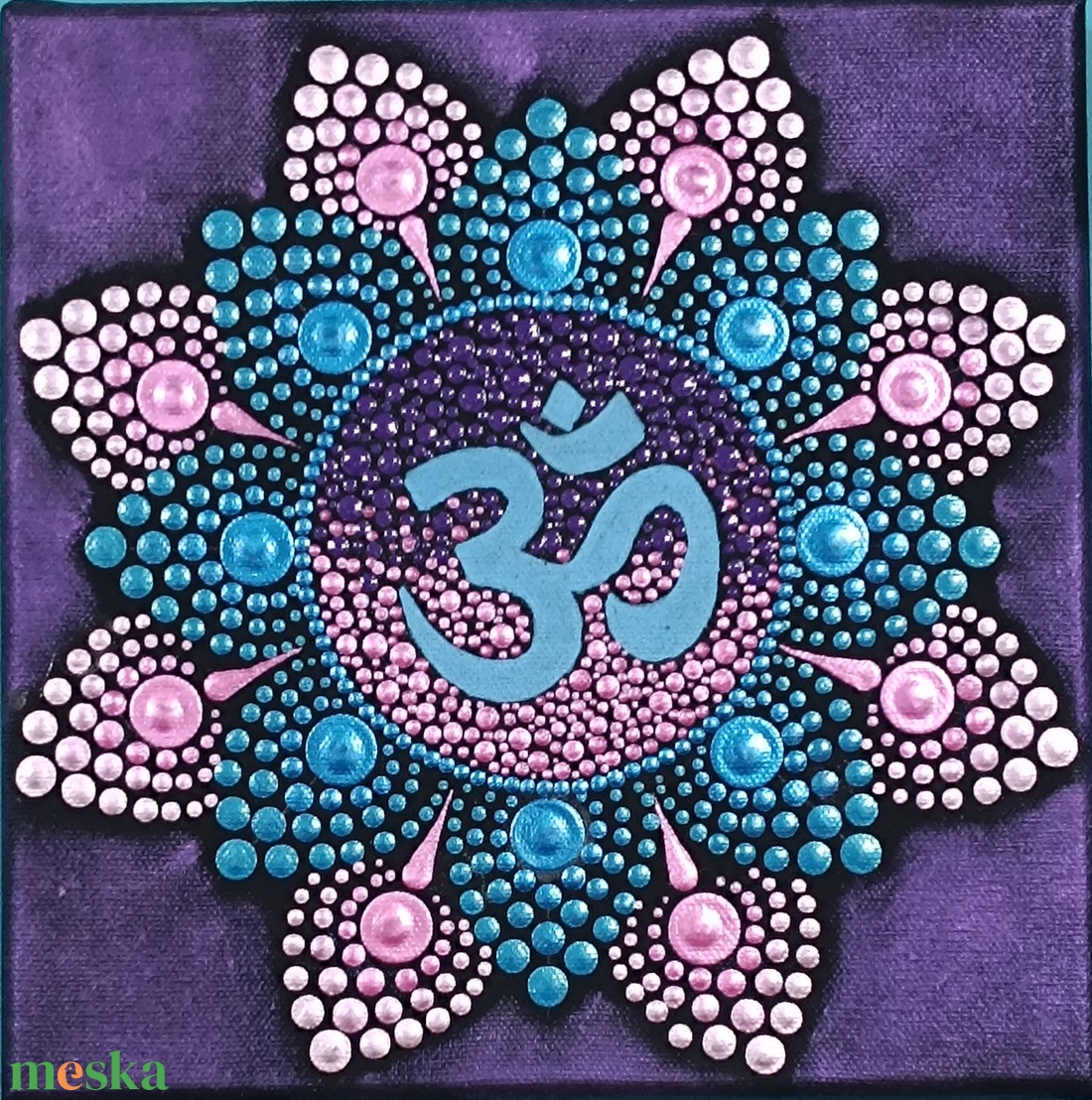Om jeles pontozott mandala - otthon & életmód - dekoráció - spiritualitás - mandala - Meska.hu Om jeles pontozott mandala - otthon & életmód - dekoráció - spiritualitás - mandala - Meska.hu