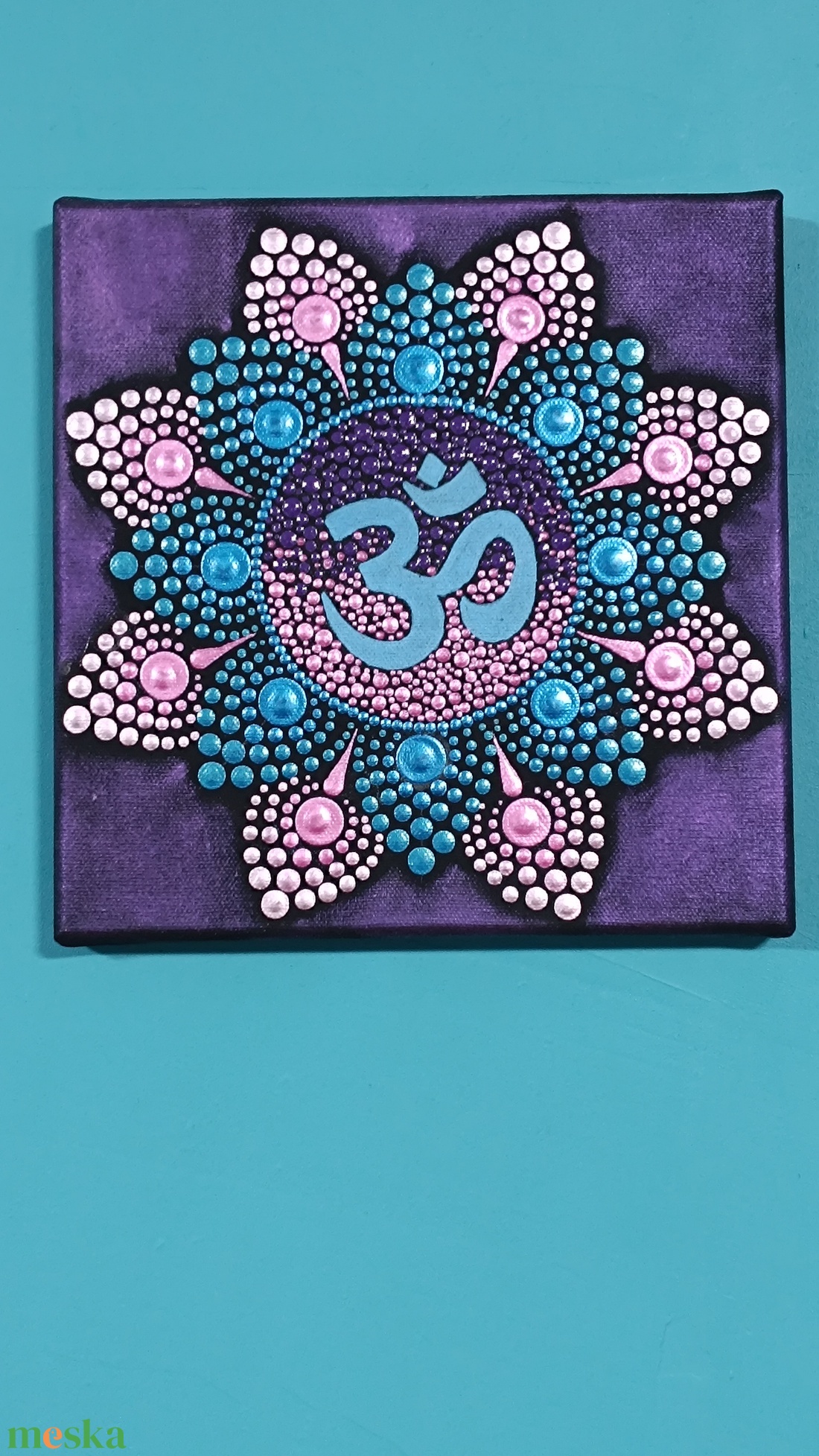 Om jeles pontozott mandala - otthon & életmód - dekoráció - spiritualitás - mandala - Meska.hu Om jeles pontozott mandala - otthon & életmód - dekoráció - spiritualitás - mandala - Meska.hu