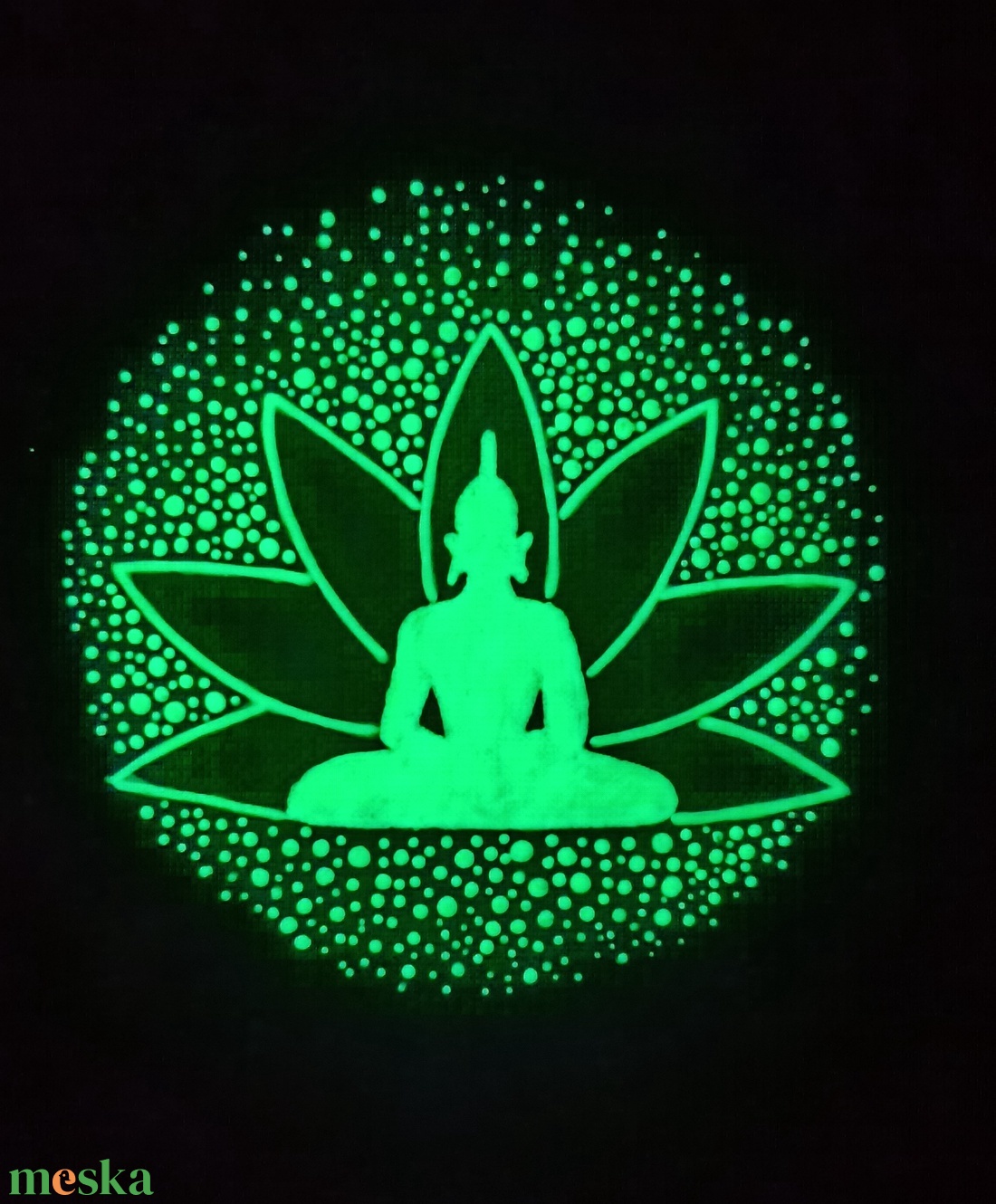 Foszforeszkáló mandala Buddha virága - otthon & életmód - dekoráció - spiritualitás - mandala - Meska.hu Foszforeszkáló mandala Buddha virága - otthon & életmód - dekoráció - spiritualitás - mandala - Meska.hu