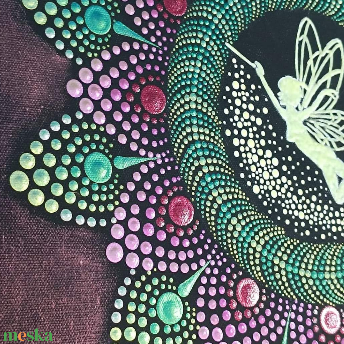 Zöld tündér foszforeszkáló mandala - otthon & életmód - dekoráció - spiritualitás - mandala - Meska.hu Zöld tündér foszforeszkáló mandala - otthon & életmód - dekoráció - spiritualitás - mandala - Meska.hu