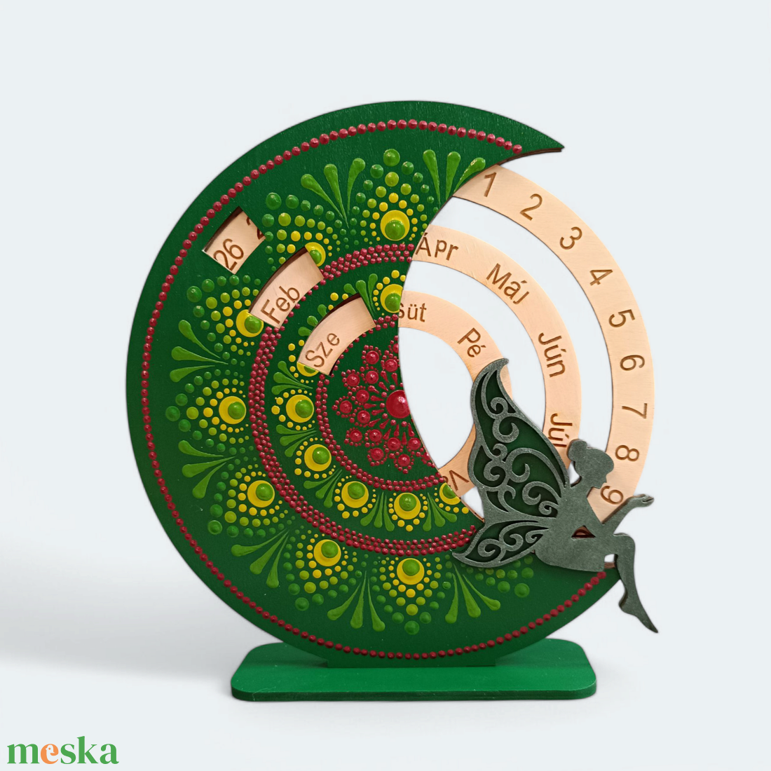 Zöld tündér öröknaptár - otthon & életmód - dekoráció - fali és függő dekoráció - falinaptár & öröknaptár - Meska.hu Zöld tündér öröknaptár - otthon & életmód - dekoráció - fali és függő dekoráció - falinaptár & öröknaptár - Meska.hu