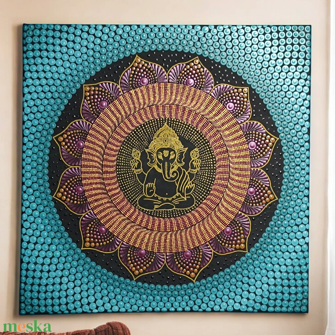 Ganesha pontozott mandala - otthon & életmód - dekoráció - spiritualitás - mandala - Meska.hu Ganesha pontozott mandala - otthon & életmód - dekoráció - spiritualitás - mandala - Meska.hu