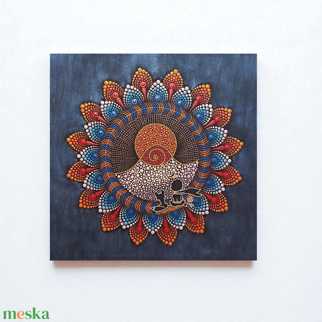 A kis herceg sötétben világító pontozott mandala - otthon & életmód - dekoráció - spiritualitás - mandala - Meska.hu