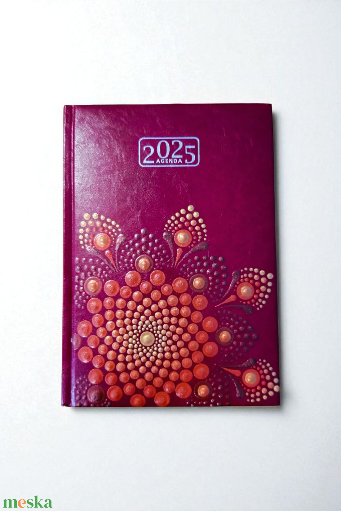 2026. évi mandalás határidőnapló - bordó-arany - otthon & életmód - papír, írószer - naptár & tervező - Meska.hu