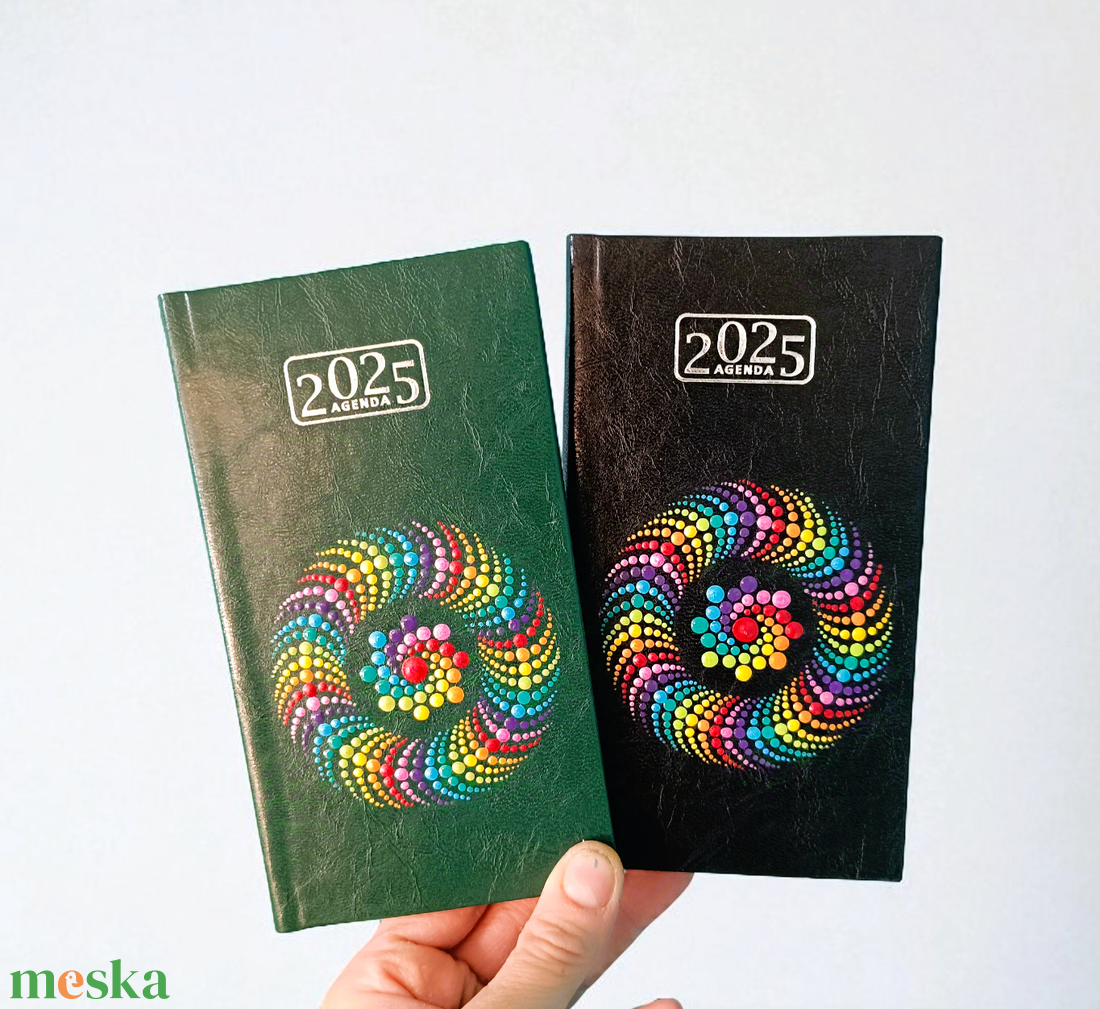 2026. évi kézzel festett zsebnaptár - 3D hatású - otthon & életmód - papír, írószer - naptár & tervező - Meska.hu