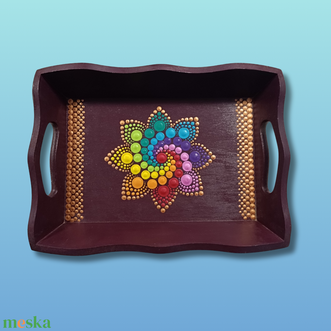 Mandalás kínáló tálca - otthon & életmód - konyhafelszerelés, tálalás - tálalás - kínálótál - Meska.hu Mandalás kínáló tálca - otthon & életmód - konyhafelszerelés, tálalás - tálalás - kínálótál - Meska.hu