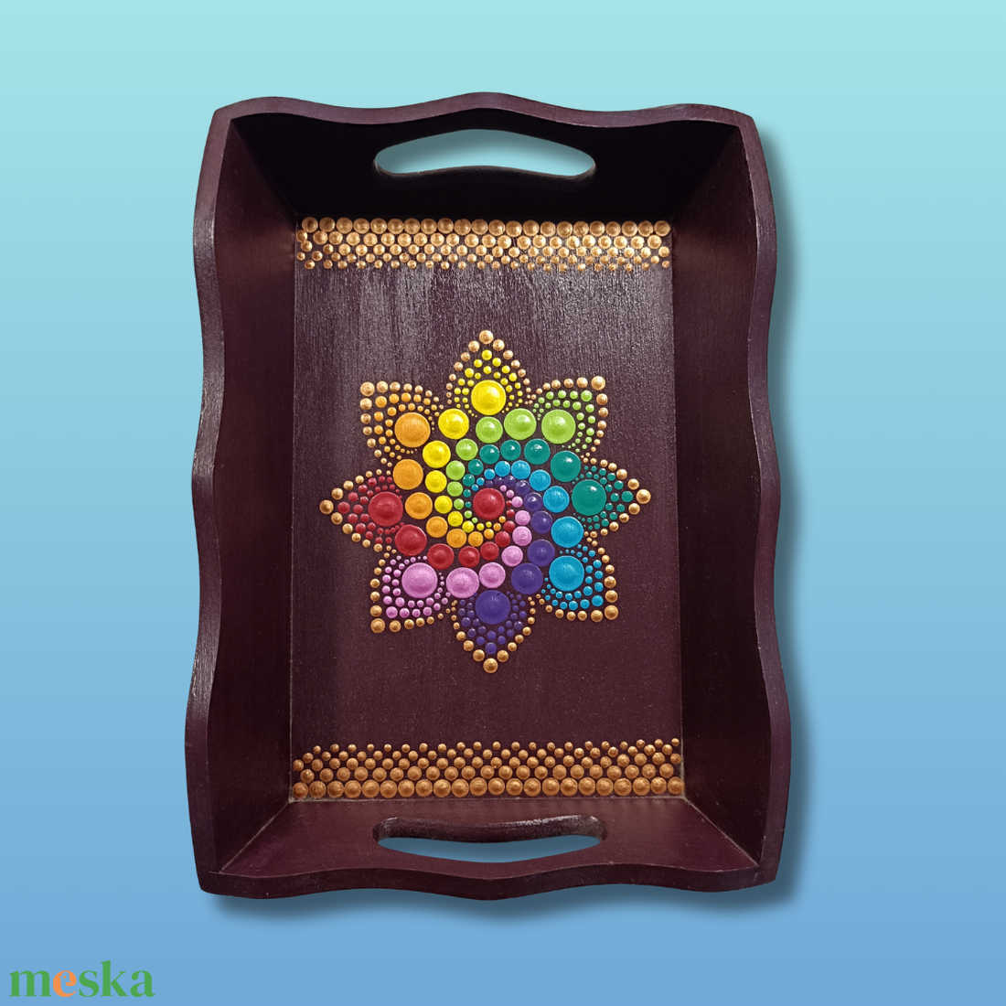 Mandalás kínáló tálca - otthon & életmód - konyhafelszerelés, tálalás - tálalás - kínálótál - Meska.hu Mandalás kínáló tálca - otthon & életmód - konyhafelszerelés, tálalás - tálalás - kínálótál - Meska.hu