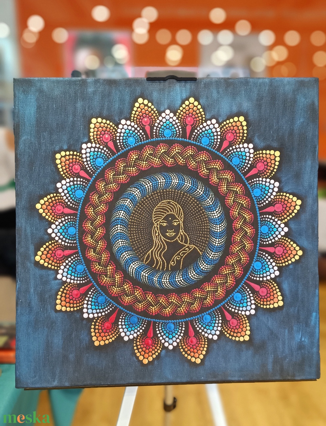 Kelet királynője pontozott mandala - otthon & életmód - dekoráció - spiritualitás - mandala - Meska.hu