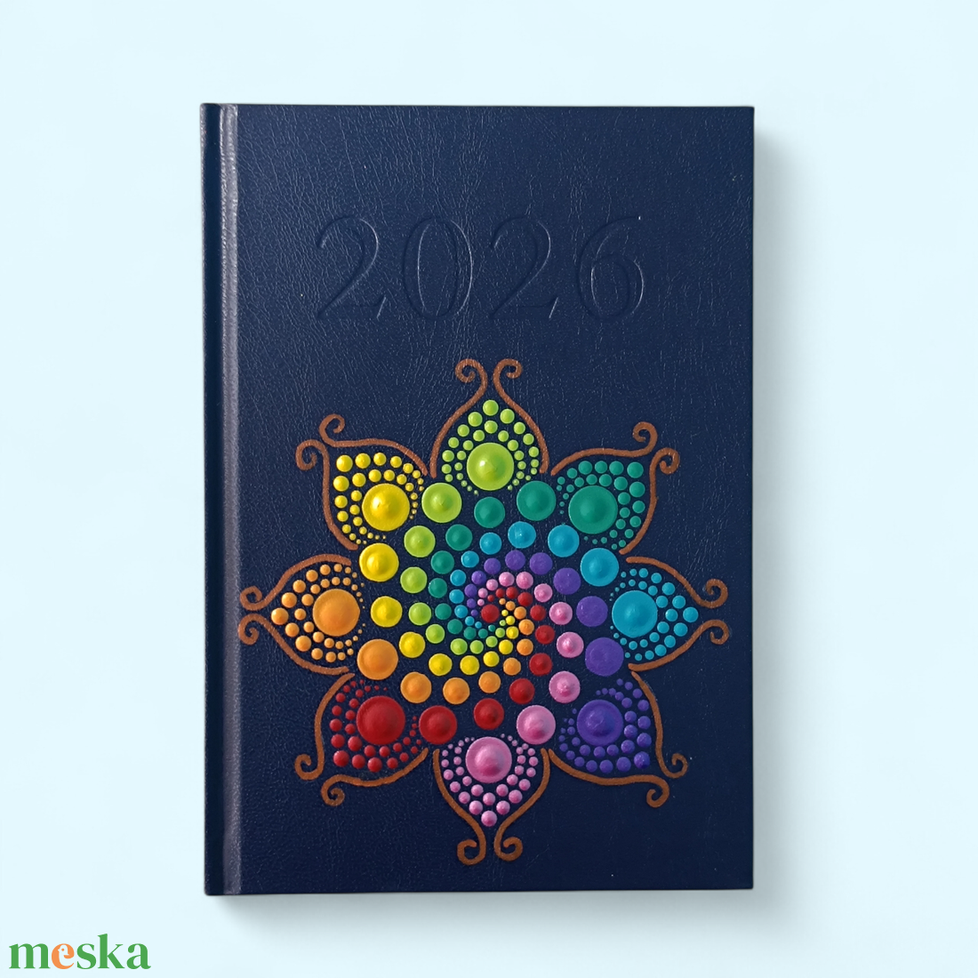 2026. évi napi beosztású mandalás határidőnapló - csakrák - otthon & életmód - papír, írószer - naptár & tervező - Meska.hu