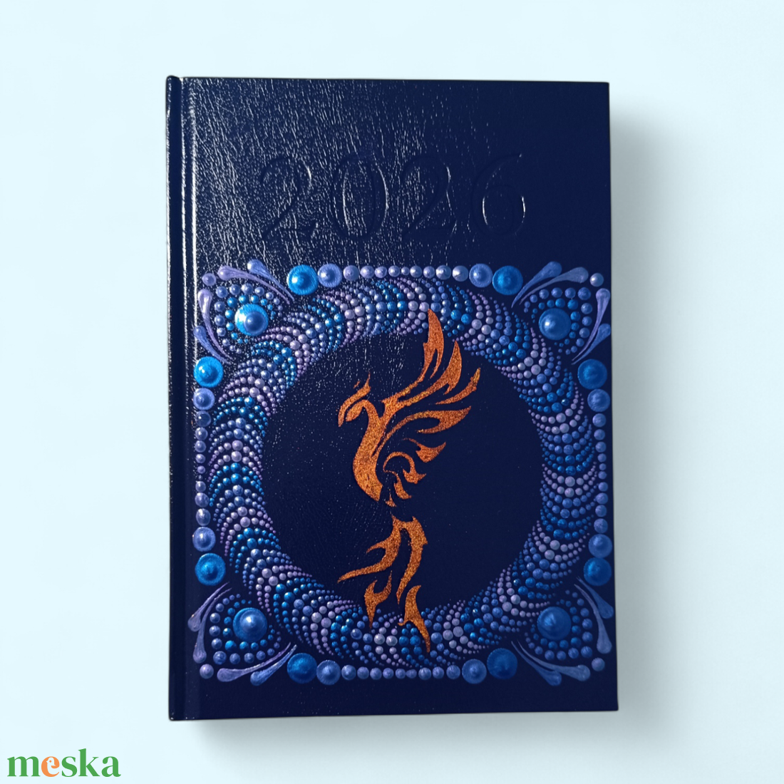 2026. évi napi beosztású főnixmadaras határidőnapló - 3D hatású, kém - otthon & életmód - papír, írószer - naptár & tervező - Meska.hu