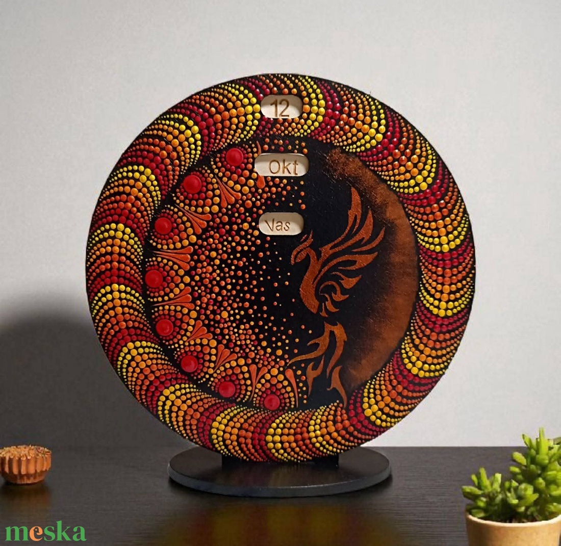 Főnixmadaras öröknaptár - otthon & életmód - dekoráció - fali és függő dekoráció - falinaptár & öröknaptár - Meska.hu